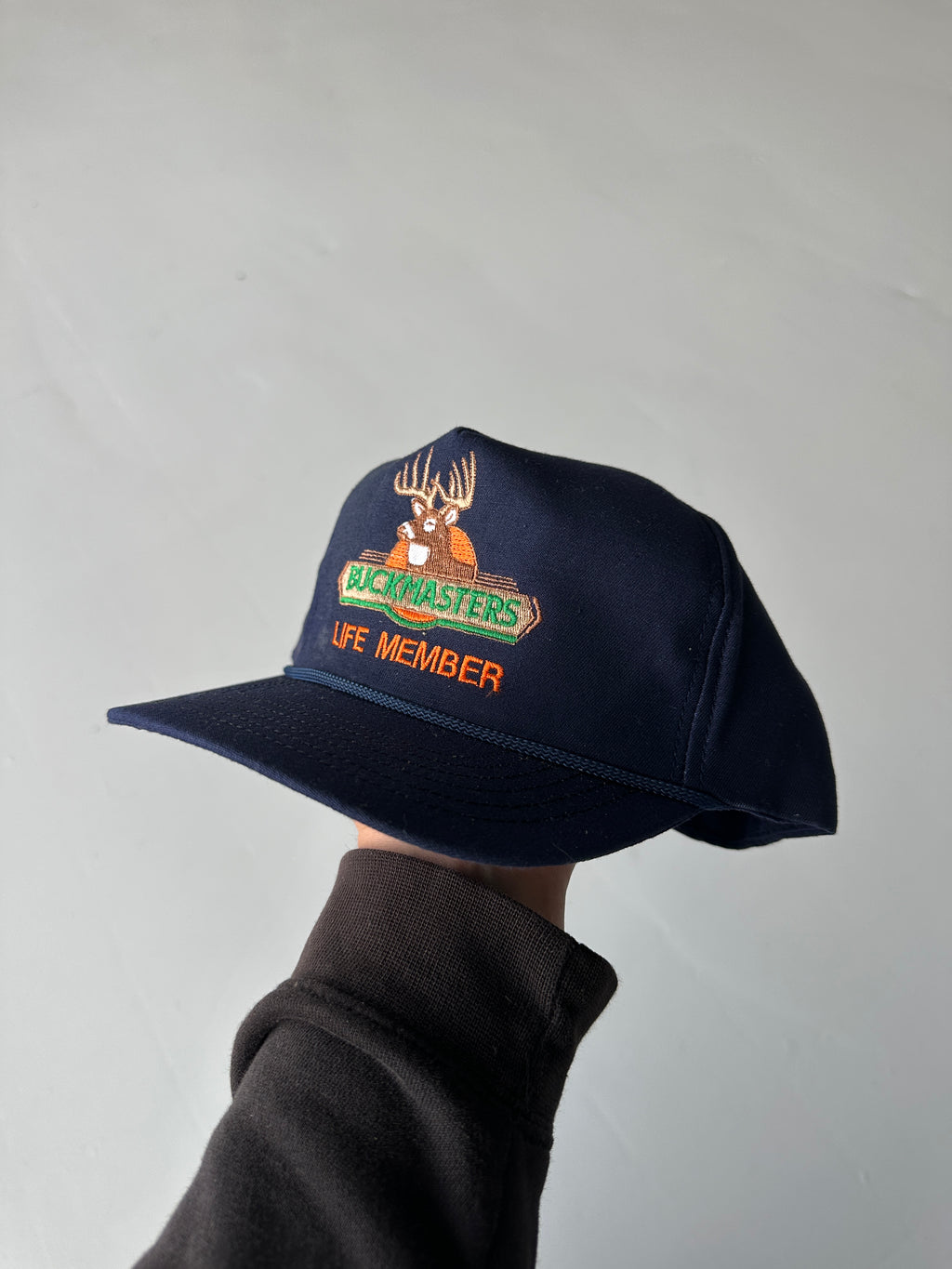 Navy Buckmasters Life Member 90's Vintage SnapBack Cap