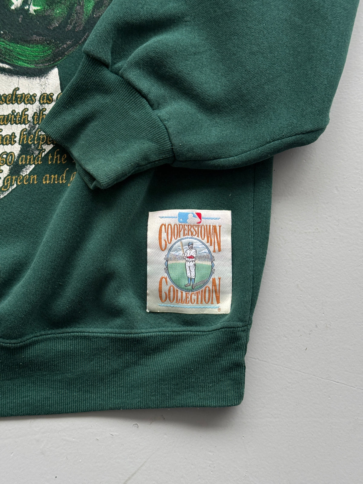 Nutmeg Mills Oakland Athletics Cooperstown 90's Vintage Sweatshirt - Large