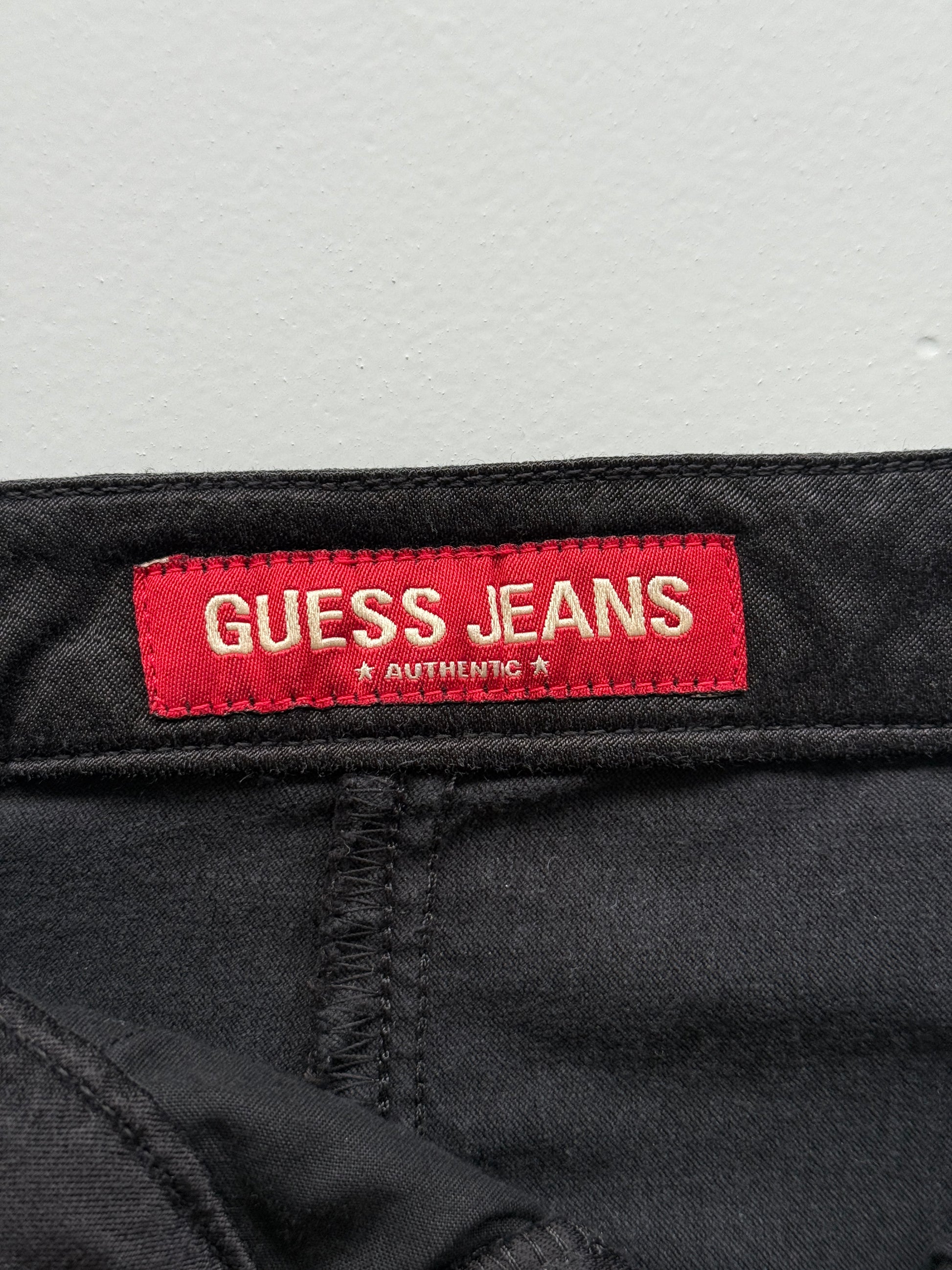 Black Guess Jeans 00's Vintage Y2K Mini Skirt - XS