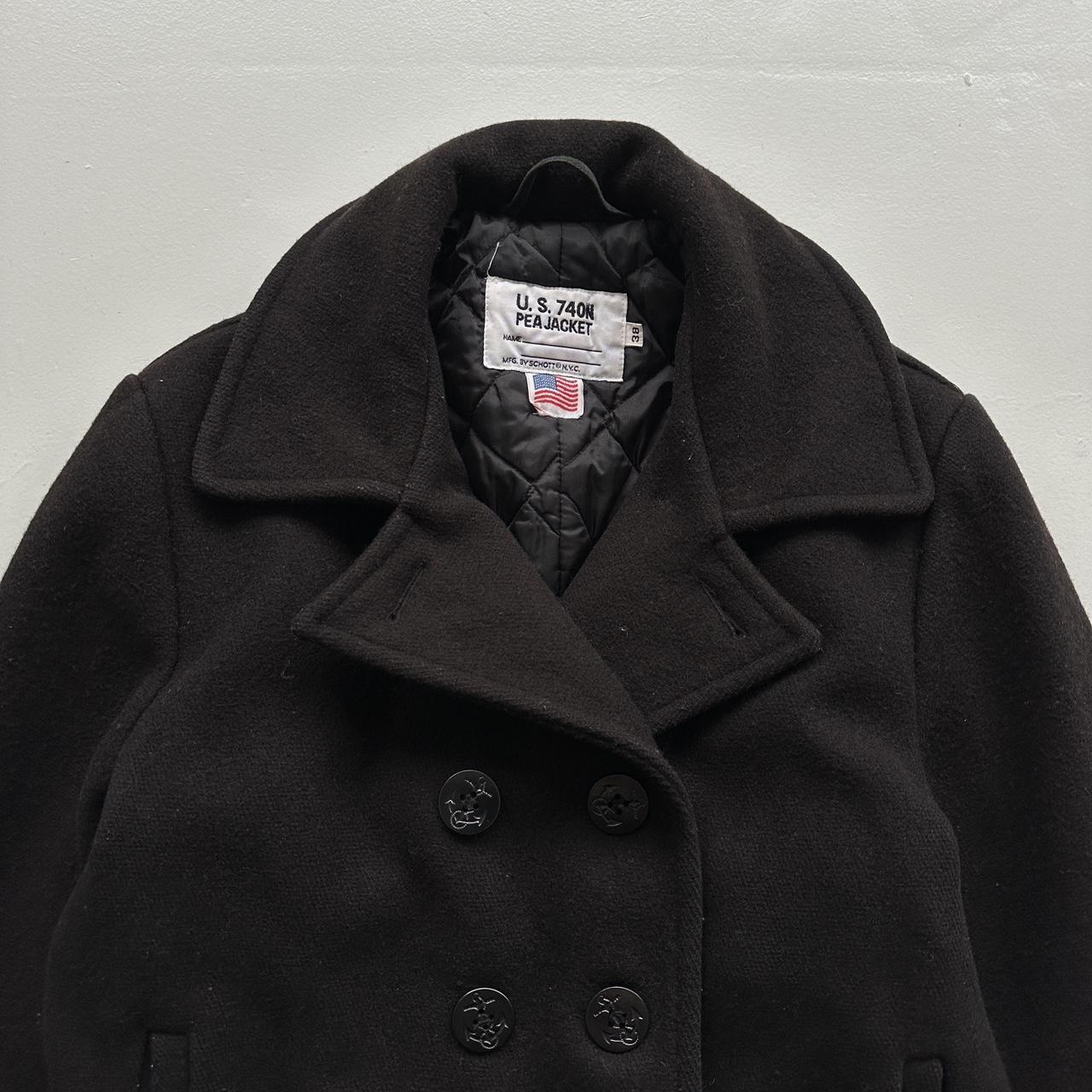 Schott U.S. 740N Naval Vintage 90s Pea Coat Size 38 - Mens Small