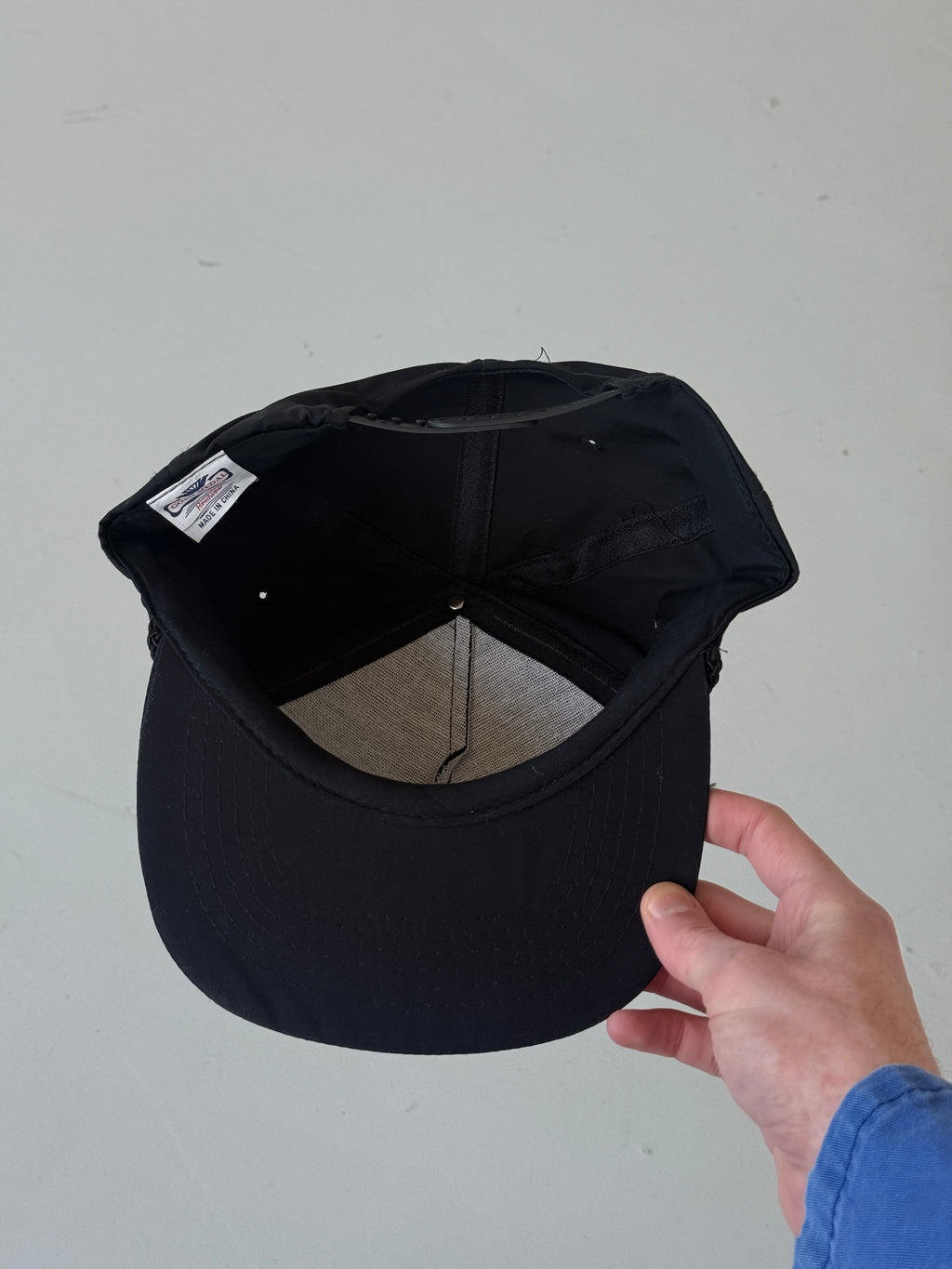 Black Southern Elevator Vintage Cotton Workwear SnapBack Trucker Cap