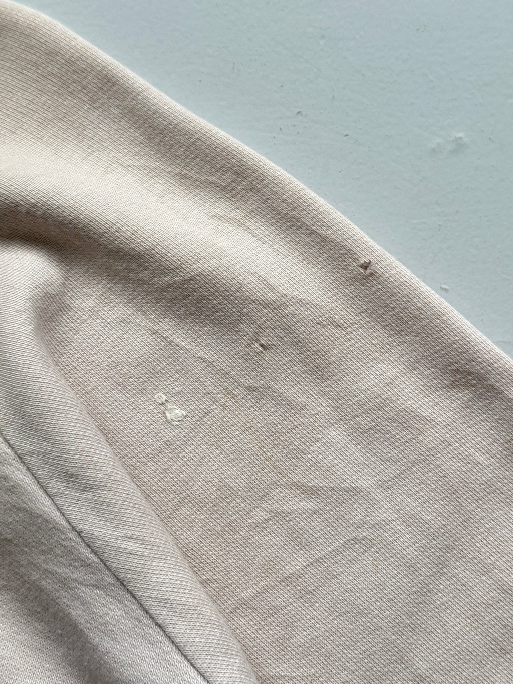 Cream Jogger 80's Vintage French Graphic Sweatshirt Jumper - Medium