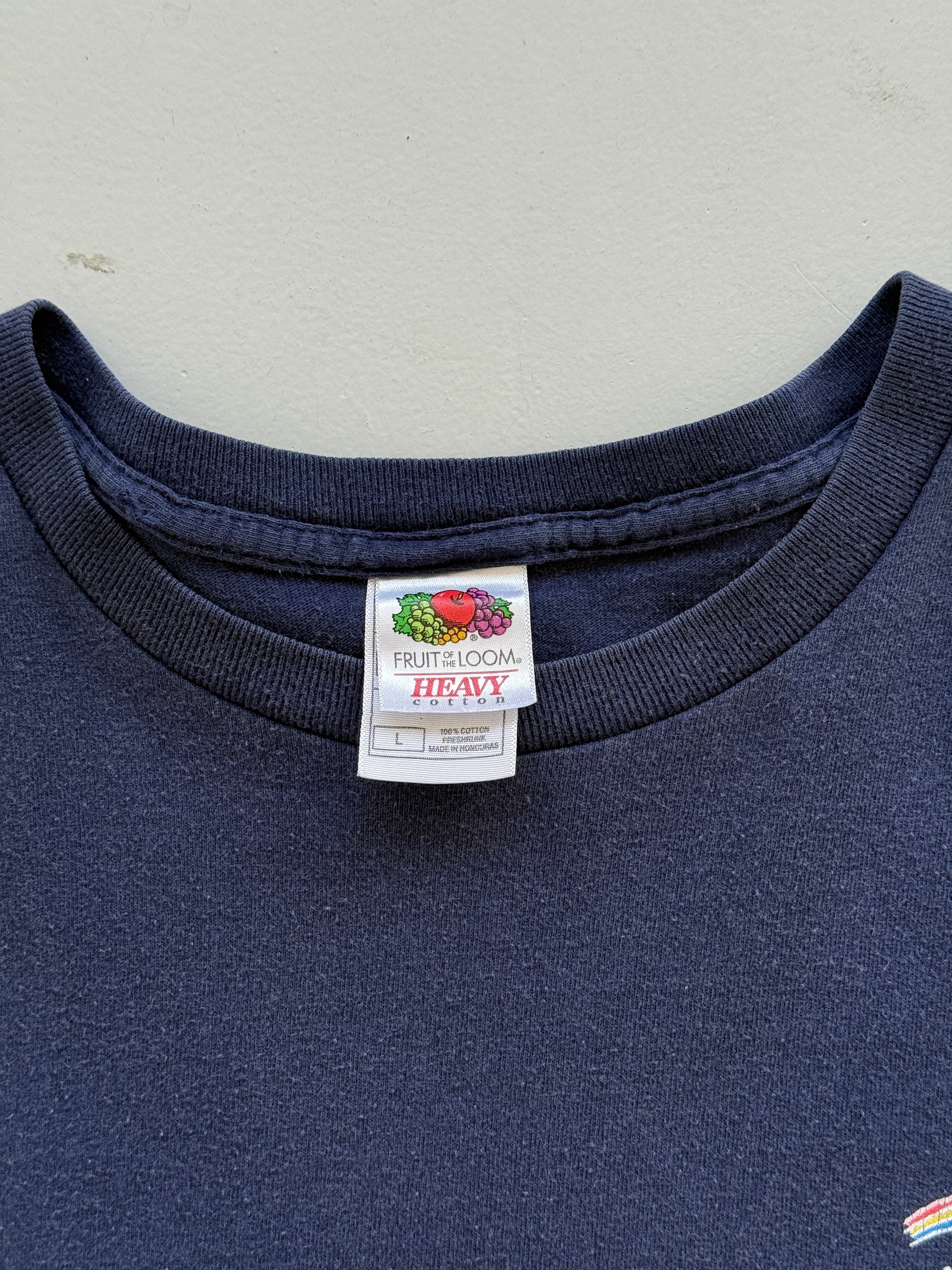 Navy Blue Hawaii 00's Vintage Tourist Graphic T-Shirt - Large