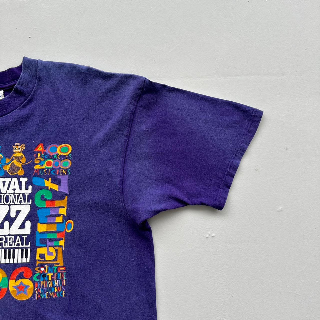 Purple Faded Montreal Jazz Festival Vintage 90's Graphic T-shirt - XL