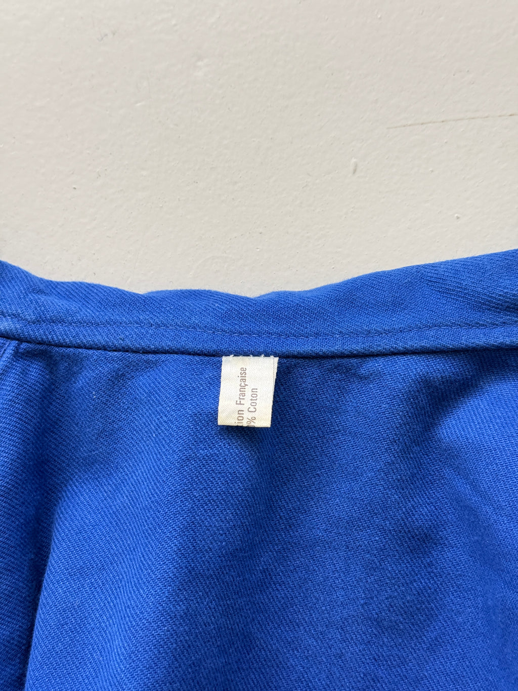 Blue French 90's Vintage Workwear Chore Jacket CH439 - Small