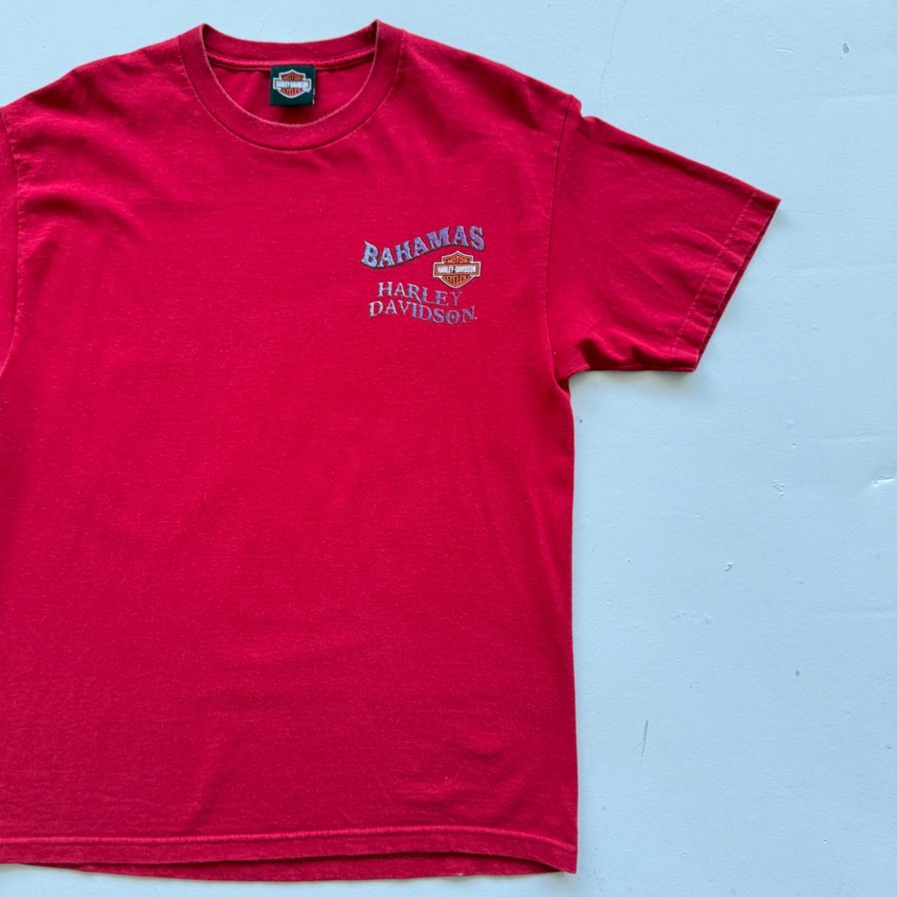 Red Harley Davidson 90s Vintage Graphic T-shirt - Large