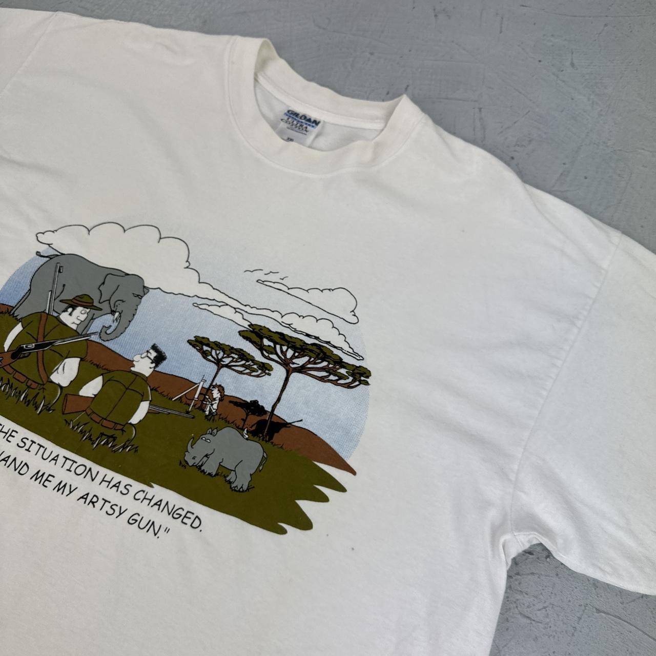 Hunting Novelty Cartoon 90s vintage T-shirt - 2XL