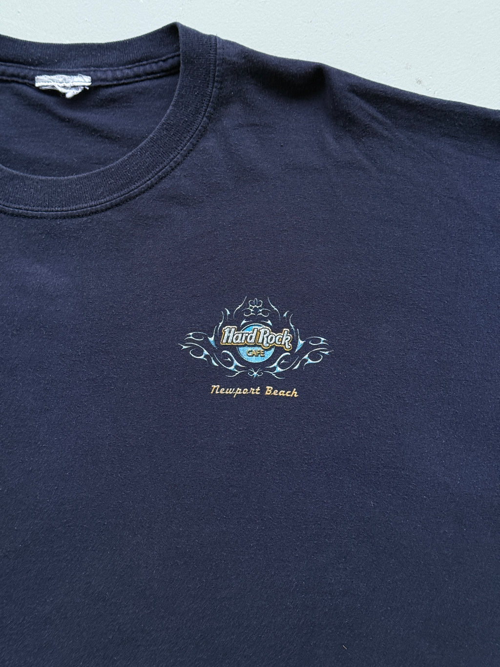 Navy Blue Hard Rock Cafe 90's Vintage Graphic T-Shirt - XXL