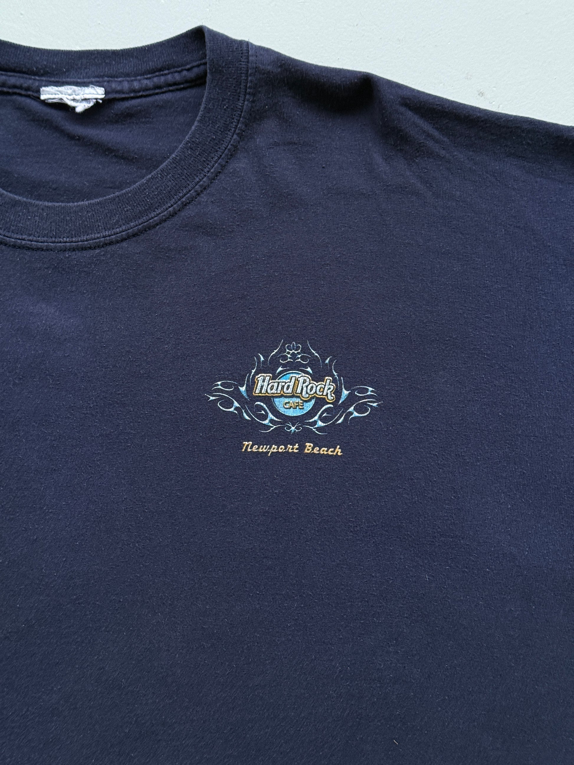 Navy Blue Hard Rock Cafe 90's Vintage Graphic T-Shirt - XXL