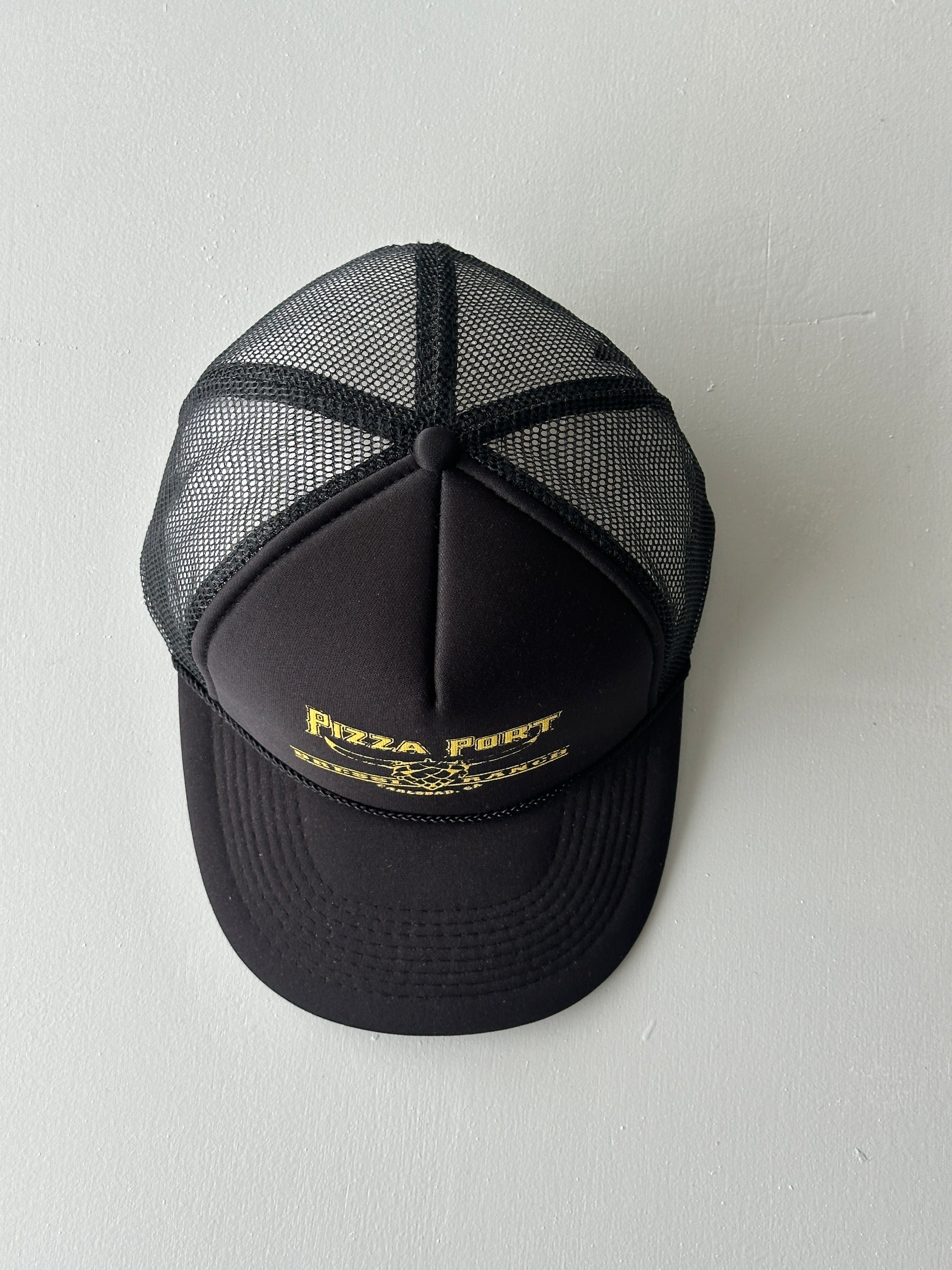 Black Pizza Port Bressi Ranch Vintage Foam and Mesh SnapBack Trucker Cap
