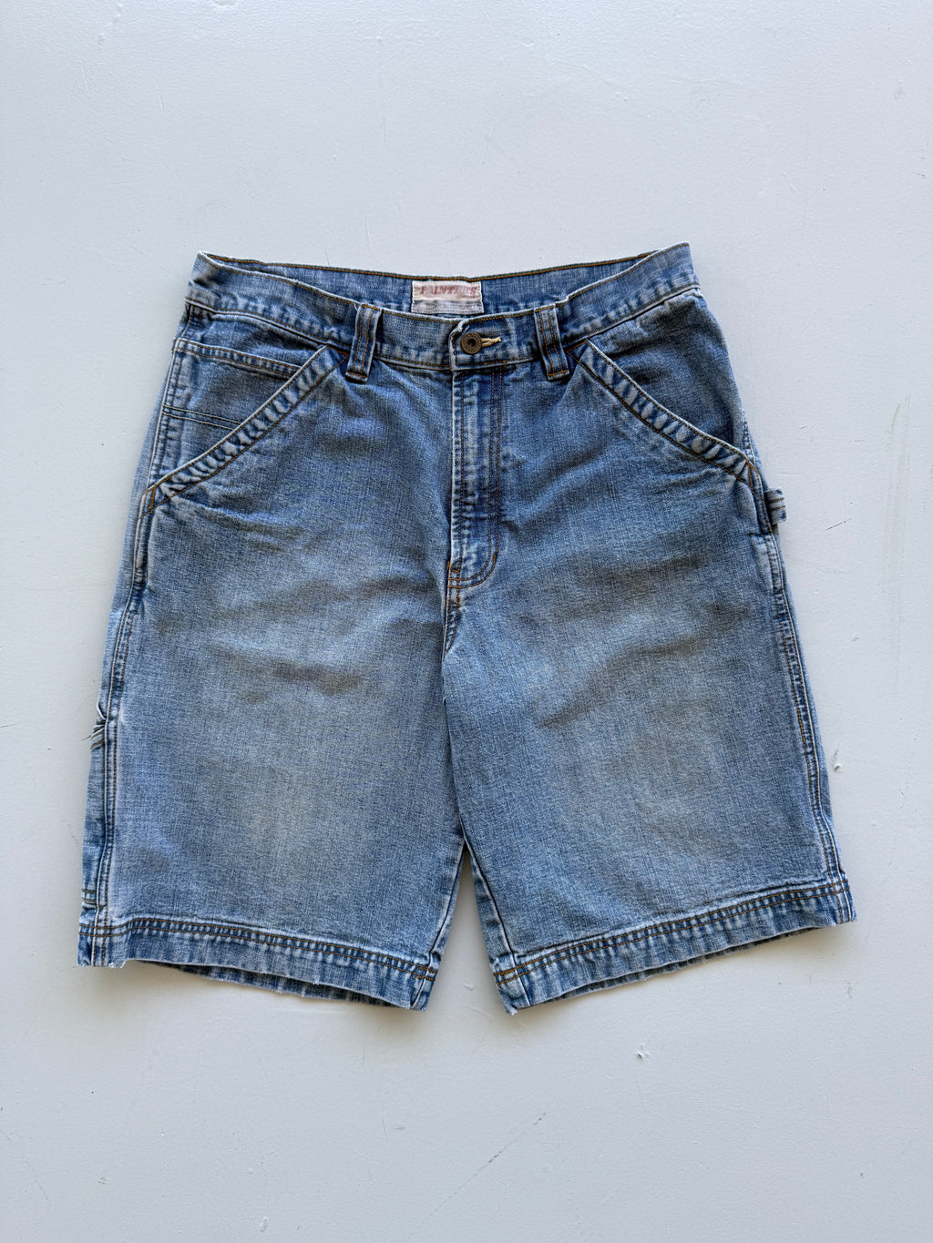 Blue Old Navy 00's Vintage Baggy Carpenter Denim Shorts - W32 x L10.5