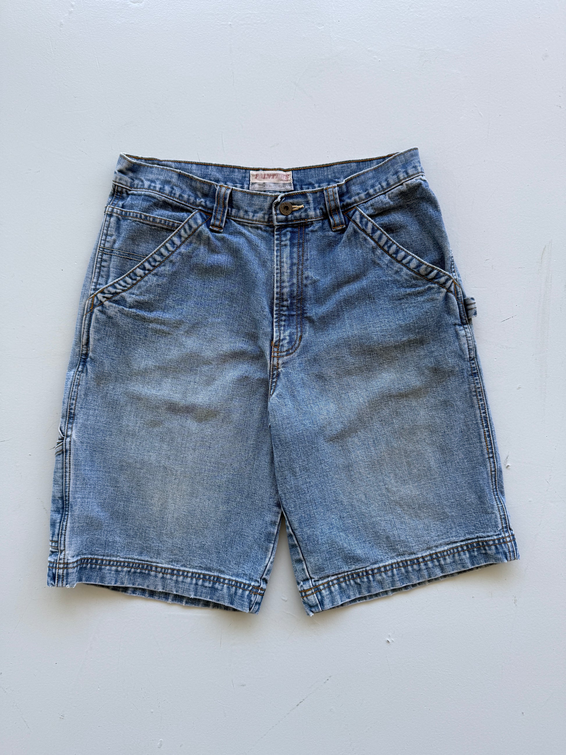 Blue Old Navy 00's Vintage Baggy Carpenter Denim Shorts - W32 x L10.5