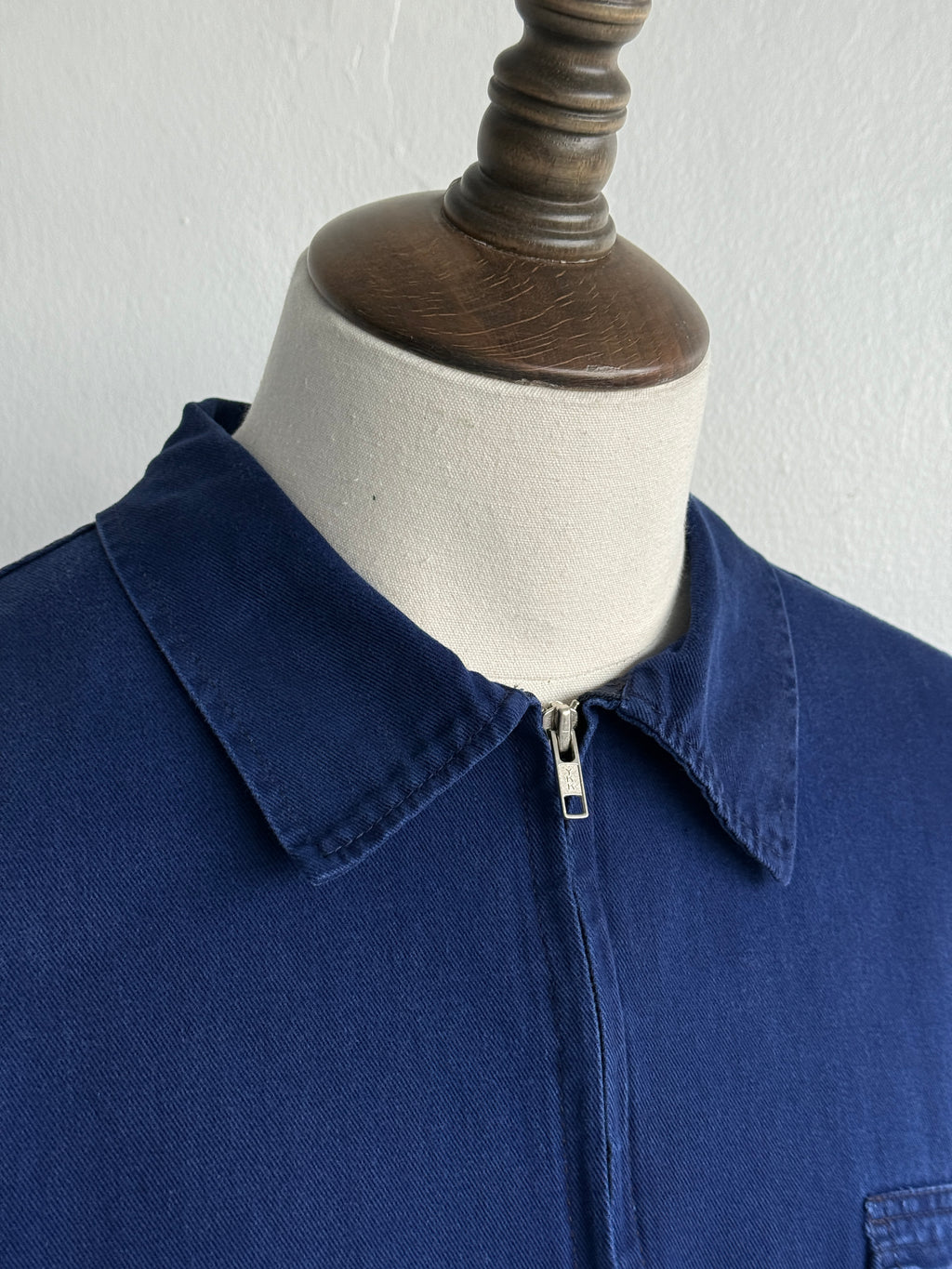 Navy Blue French 80's Vintage Workwear Chore Jacket CH498 - Medium