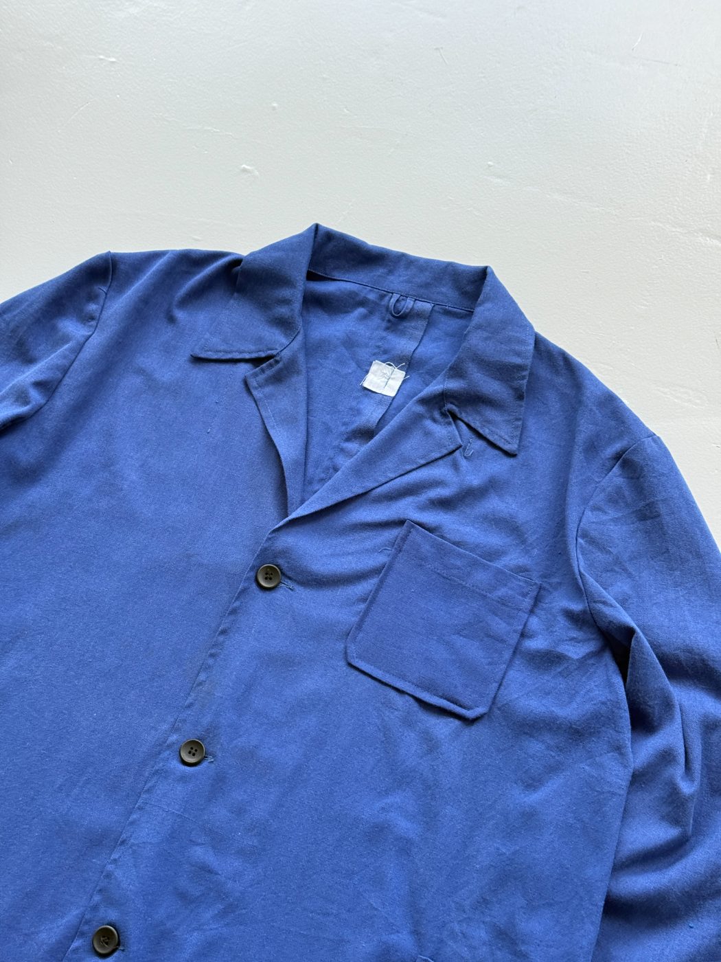 Navy Vintage French Handmade 80s Blazer Style Work Jacket CH183 - XL