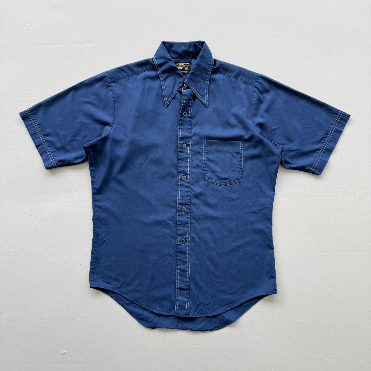 Navy Blue Craft Vintage 70's Shirt - Large