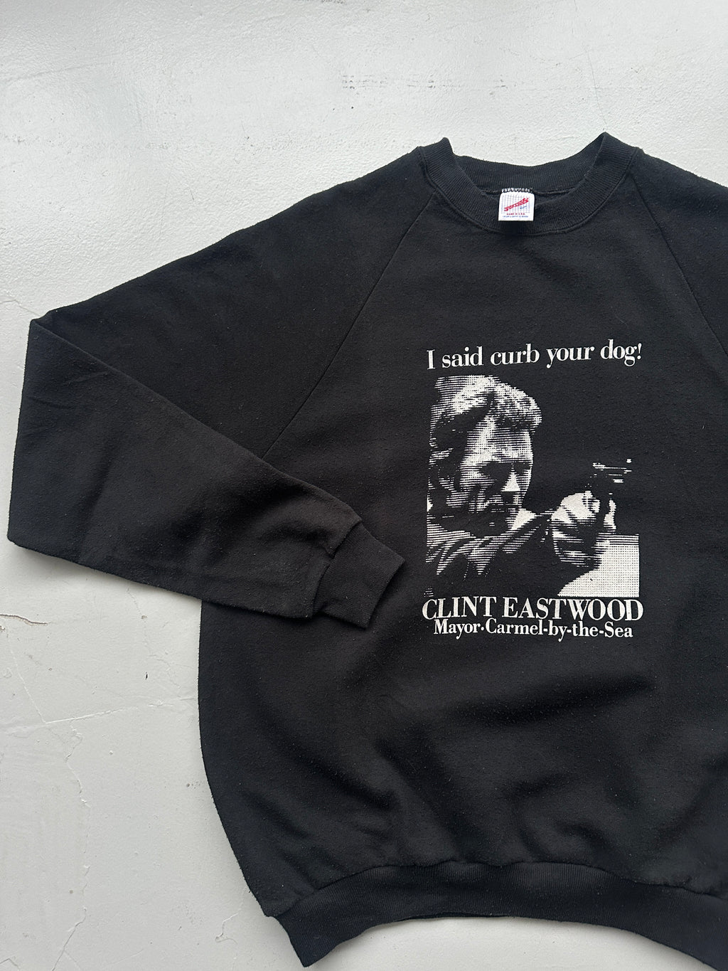 Black Clint Eastwood Vintage Sweatshirt 90's Crewneck - Medium