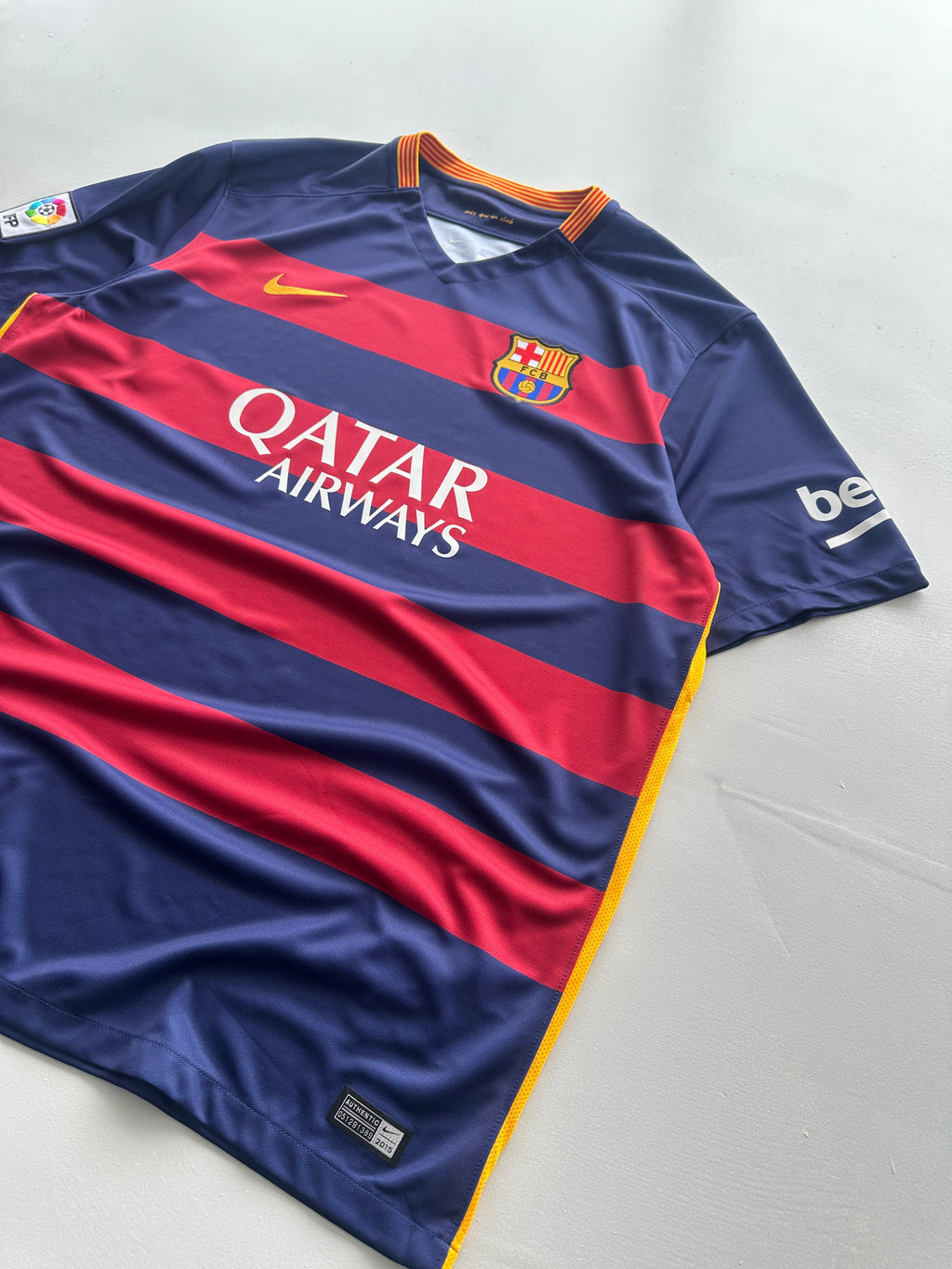Nike FC Barcelona Qatar Airways 2015/16 Home Football Shirt - 2XL