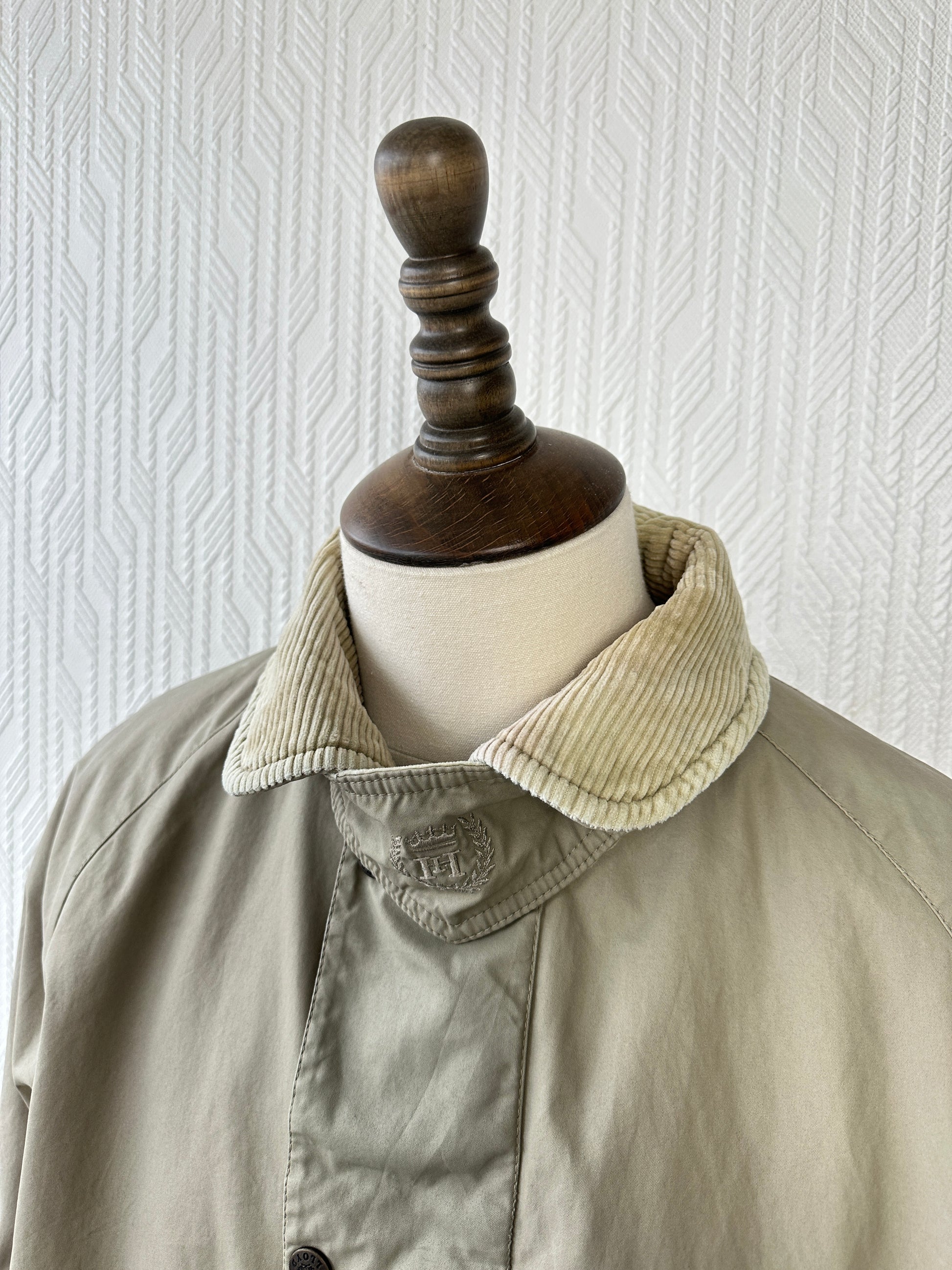 Henri Lloyd 90's Vintage Barn Jacket Corduroy Collar - Small