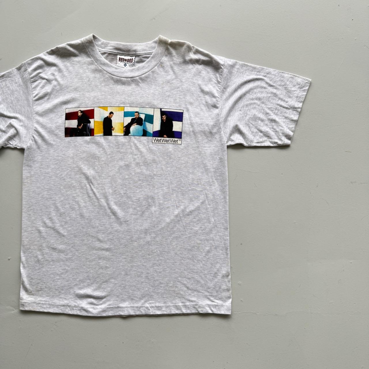 Grey WetWetWet 90s Vintage Graphic Band T-Shirt - XL