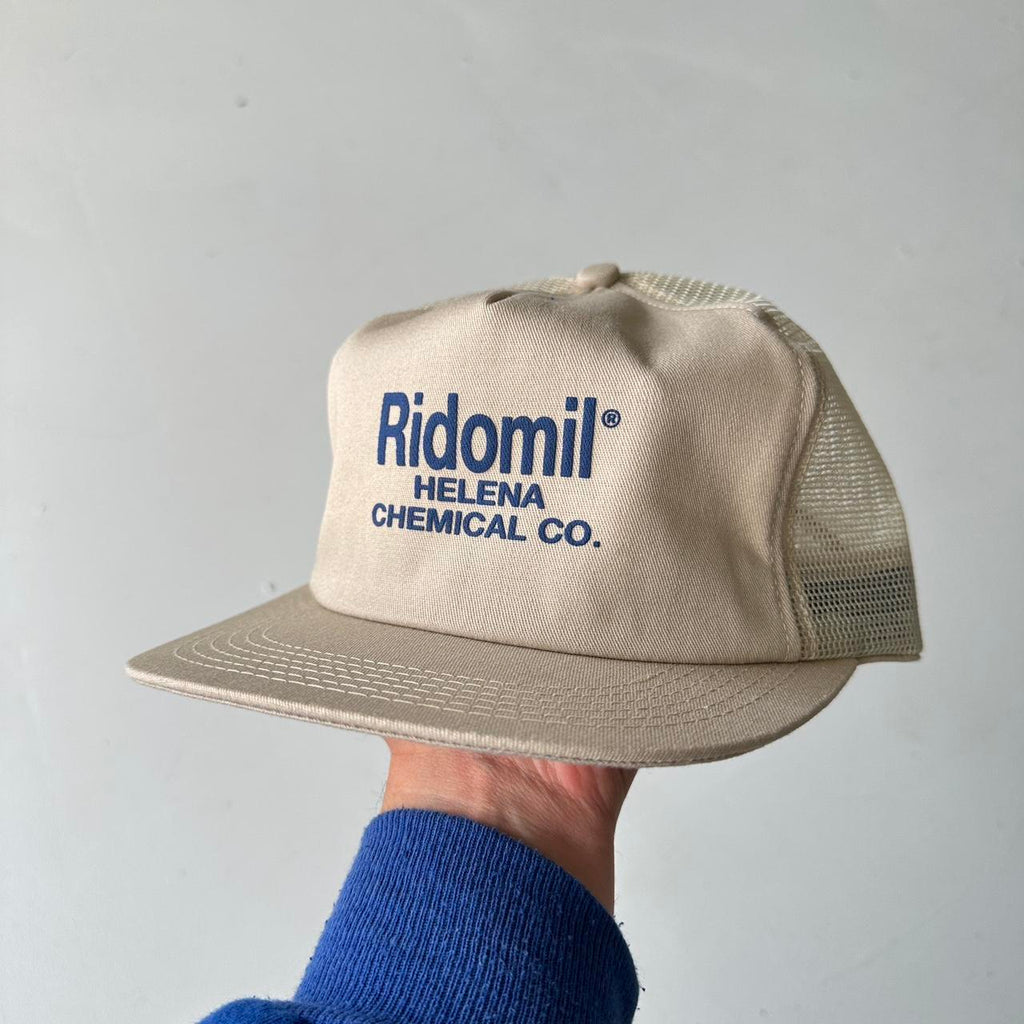 Cream Ridomil Trucker SnapBack Cap