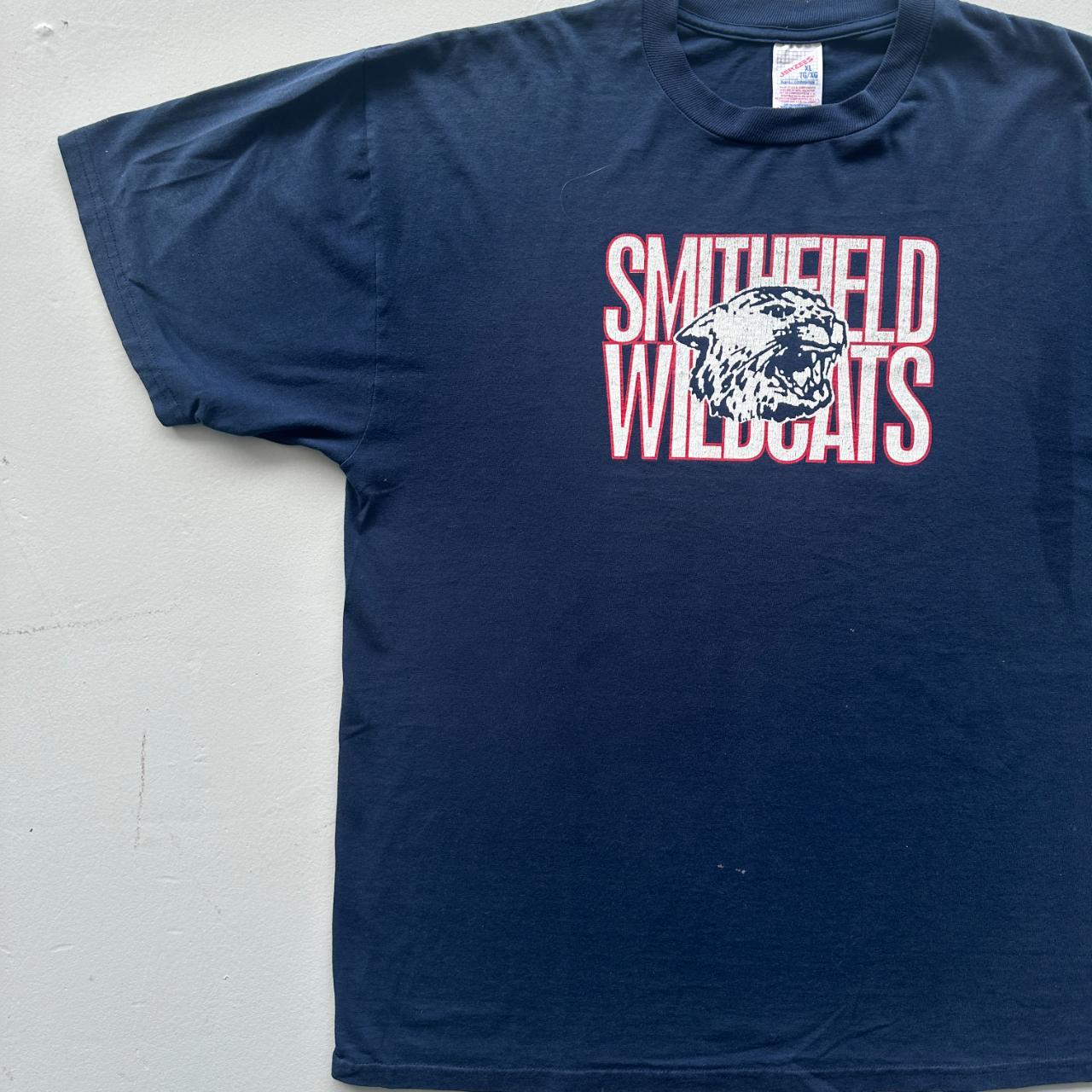 Navy Smithfield Wildcats Vintage 90's T-shirt - XL