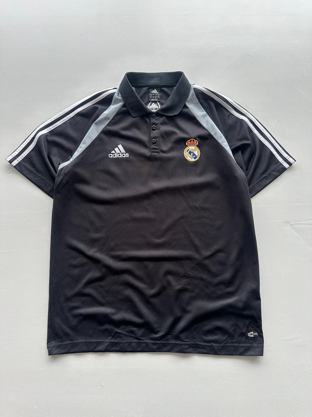 Adidas Real Madrid 2004 Vintage Football Polo Shirt - Medium