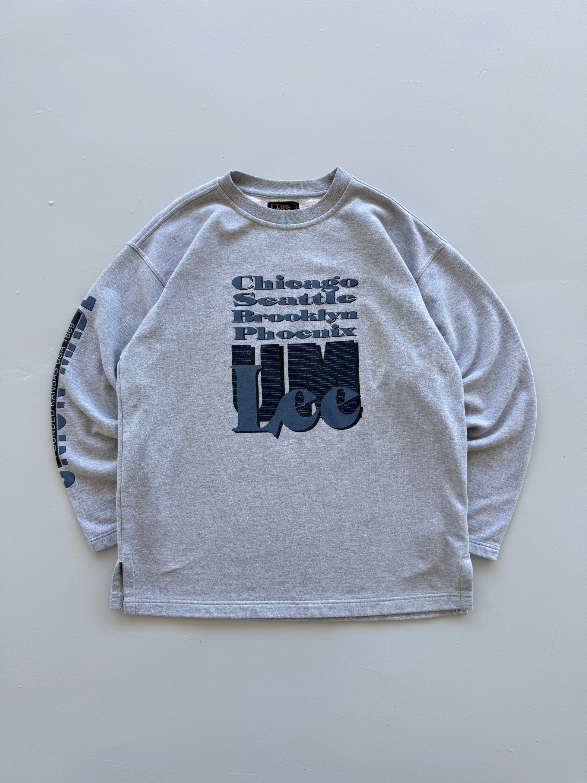 Grey Lee 90's Vintage Union Made Graphic Sweatshirt Jumper - XL