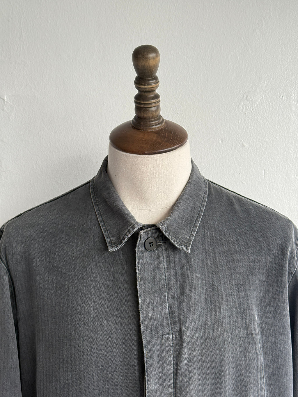 Grey Herringbone 70's Vintage Marquardt & Schulz Chore Jacket CH553 - Medium