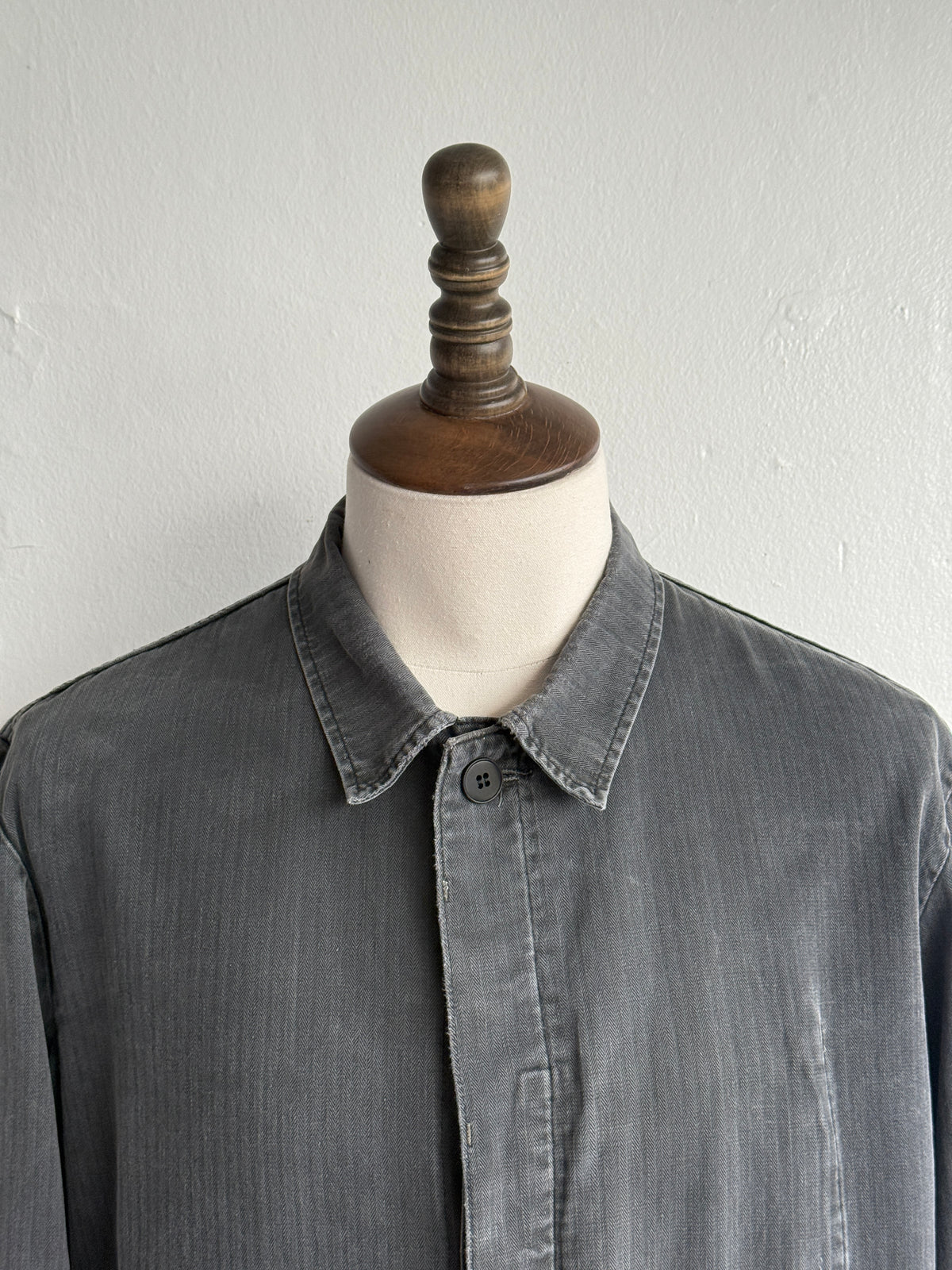 Grey Herringbone 70's Vintage Marquardt & Schulz Chore Jacket CH553 - Medium