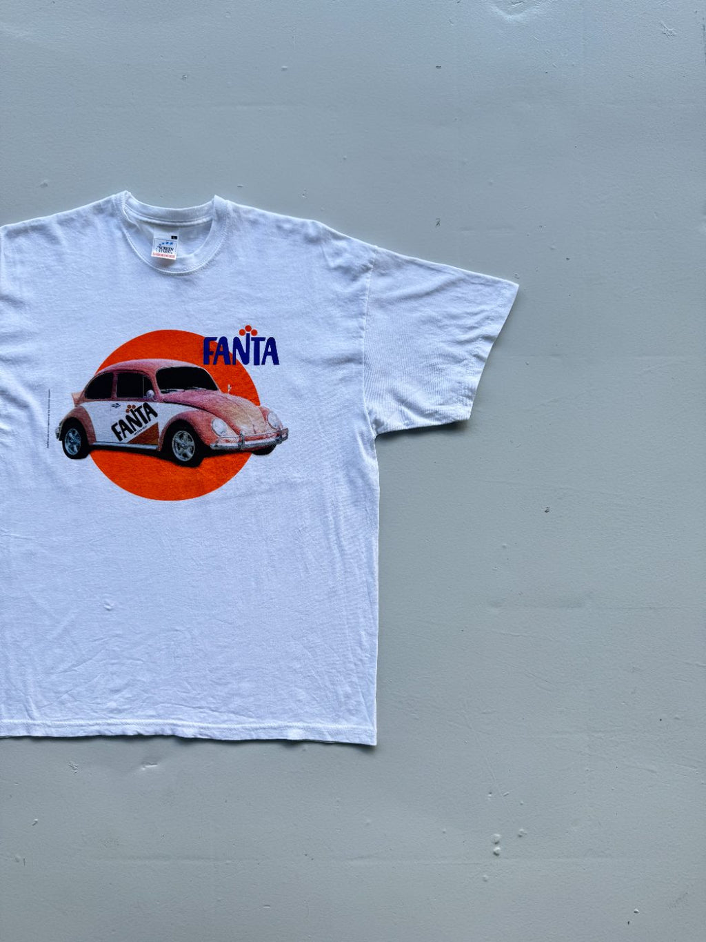Fanta VW Beetle Graphic Screen Stars Vintage T-Shirt - Large