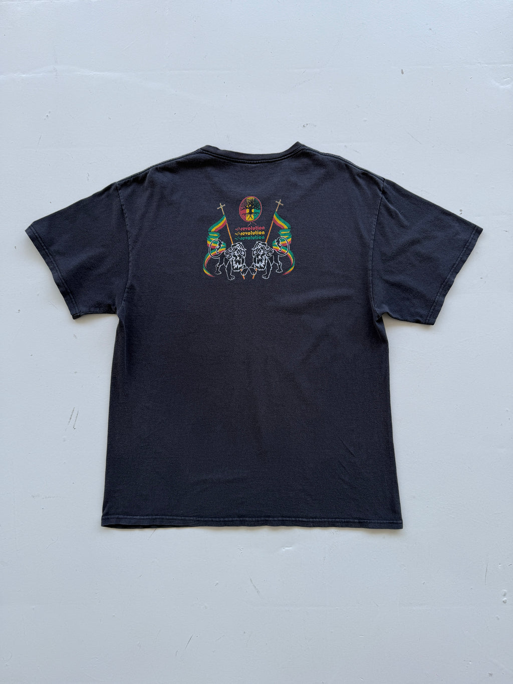 Black Heidi Selassie 00's Vintage Political Graphic T-Shirt - Large