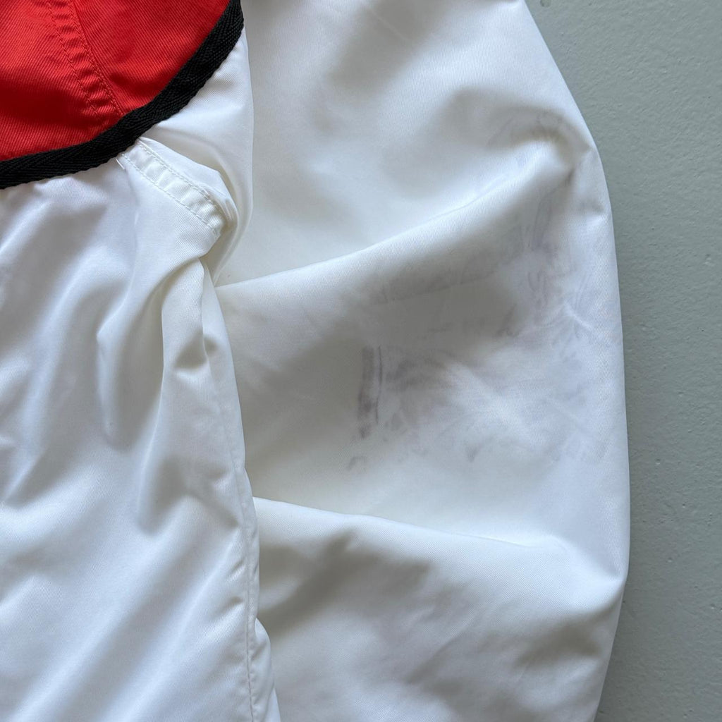 White and Red Harley Davidson 00's Y2K Track Jacket - Womens Medium