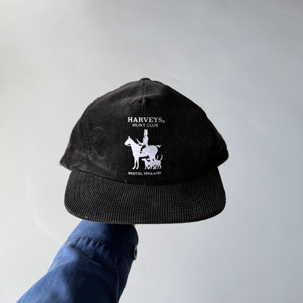 Black Harveys Hunt Club Vintage Cord SnapBack Trucker Cap