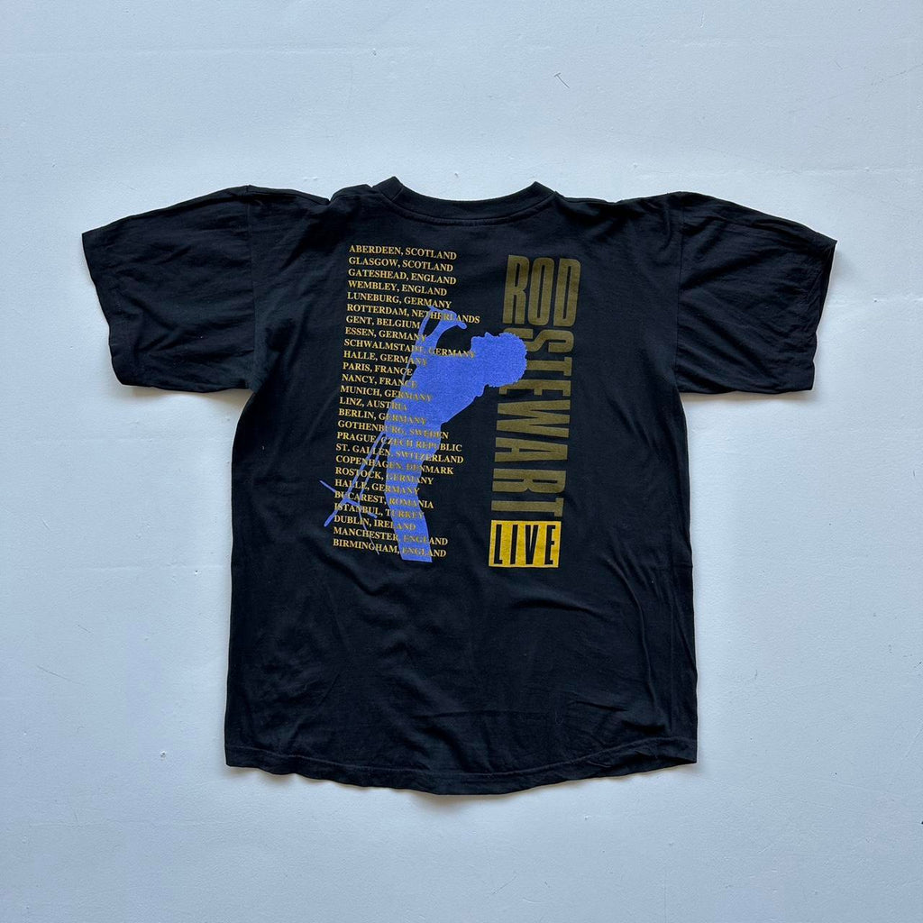Rod Stewart Black 90s Vintage T-shirt - Large