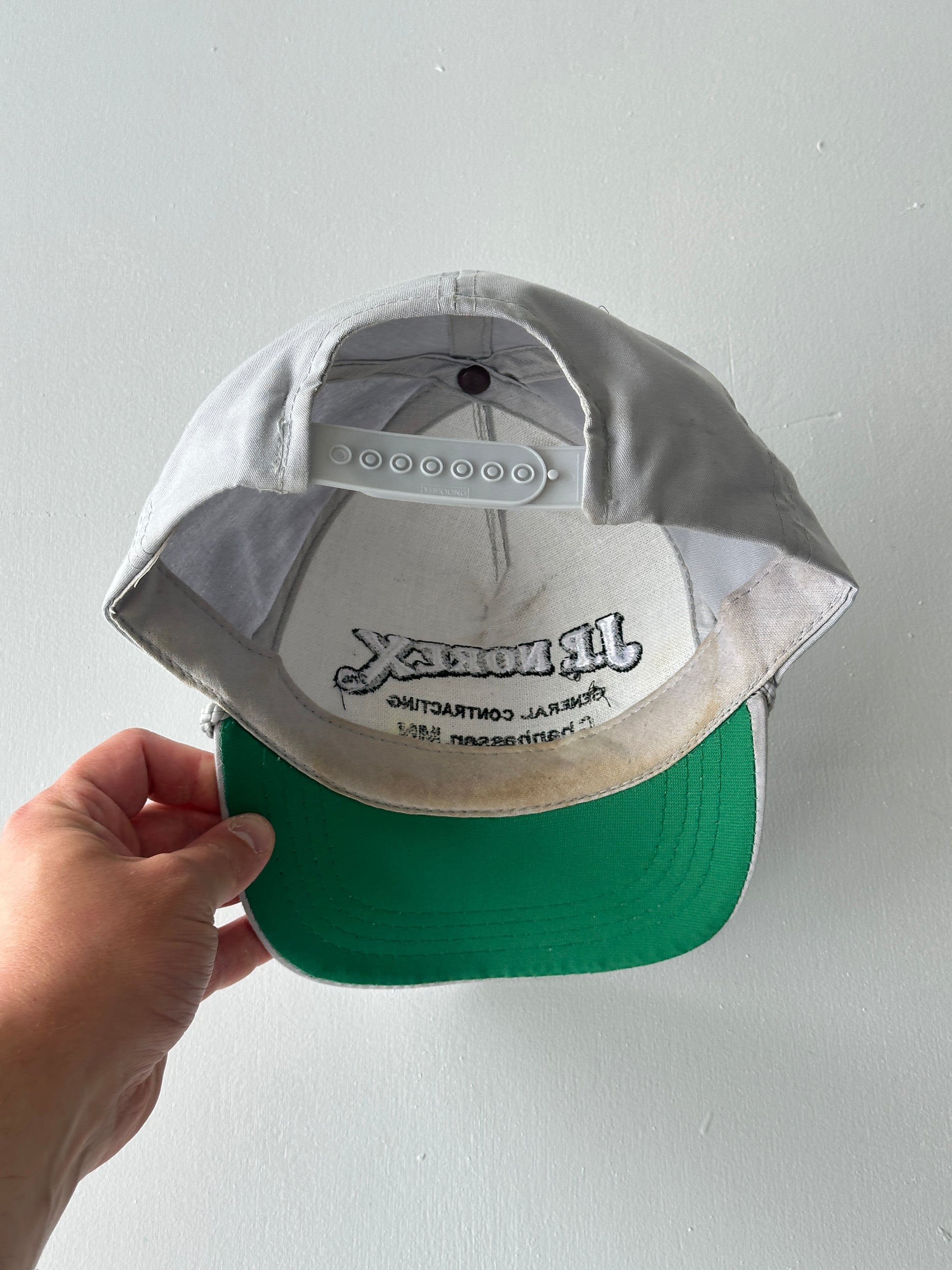 Grey J.P. Norex General Contracting 90's Vintage SnapBack Trucker Cap