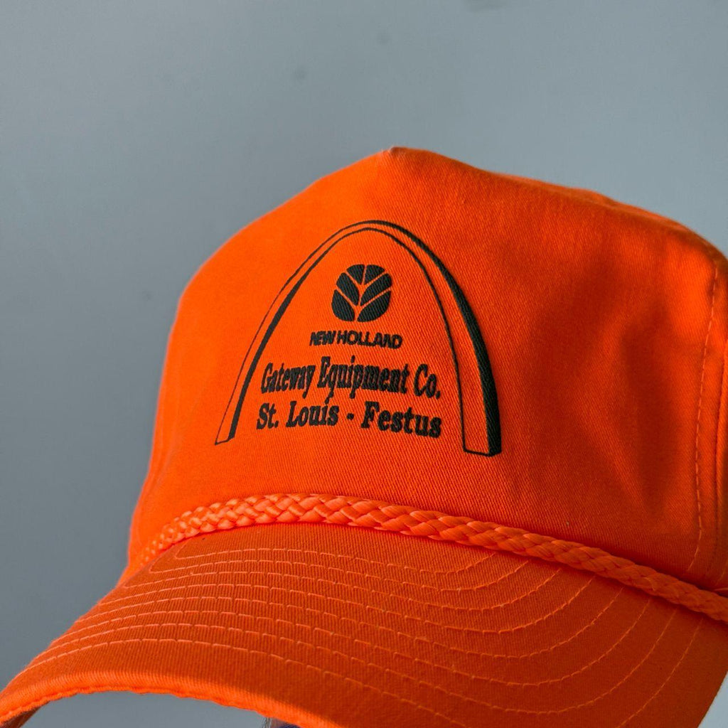 Orange GATEWAY Equipment Co Vintage SnapBack Trucker Cap