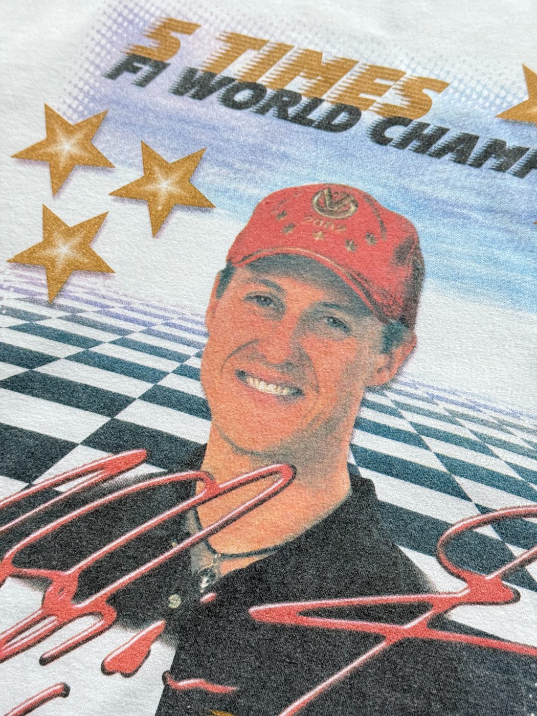 Michael Schumacher Official 5 Times F1 World Champion 2002 Vintage Graphic T-Shi