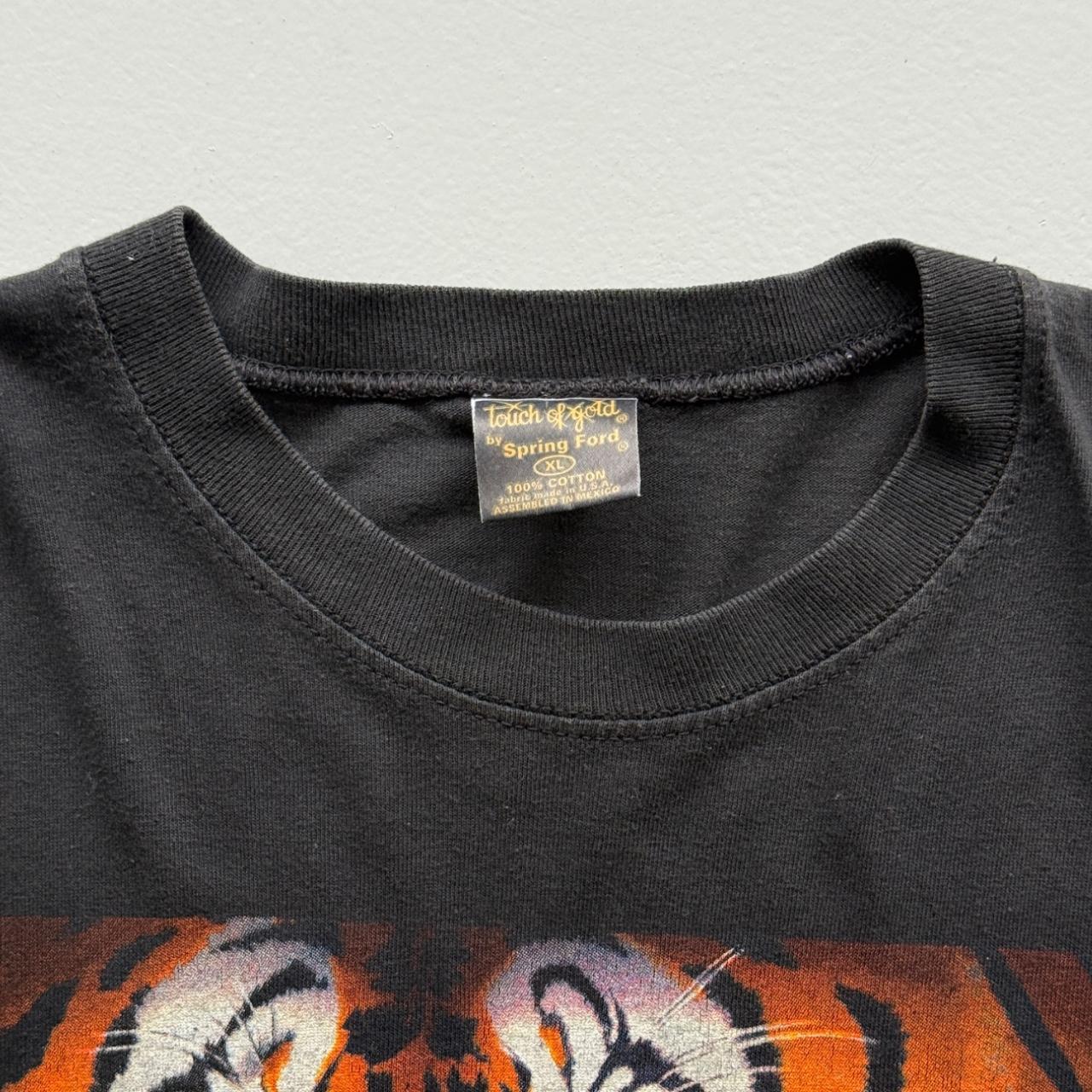 Black Tiger 90s Vintage Graphic Slogan T-shirt - XL