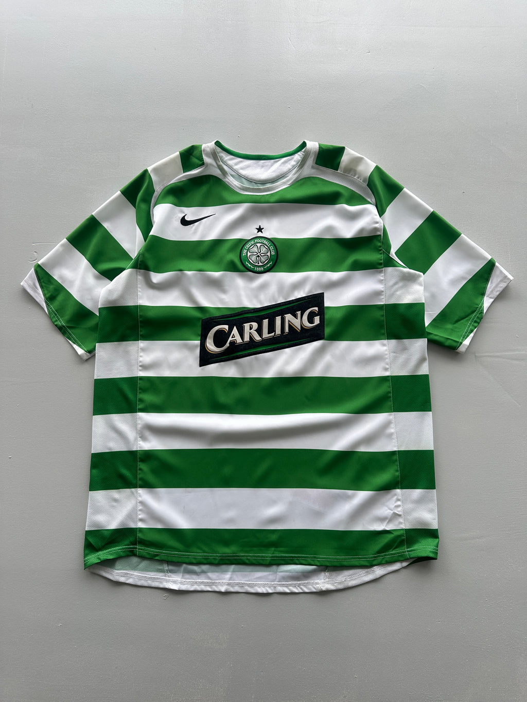 Nike Celtic FC Carling Sponsor 00's Vintage Home Football Shirt - Large