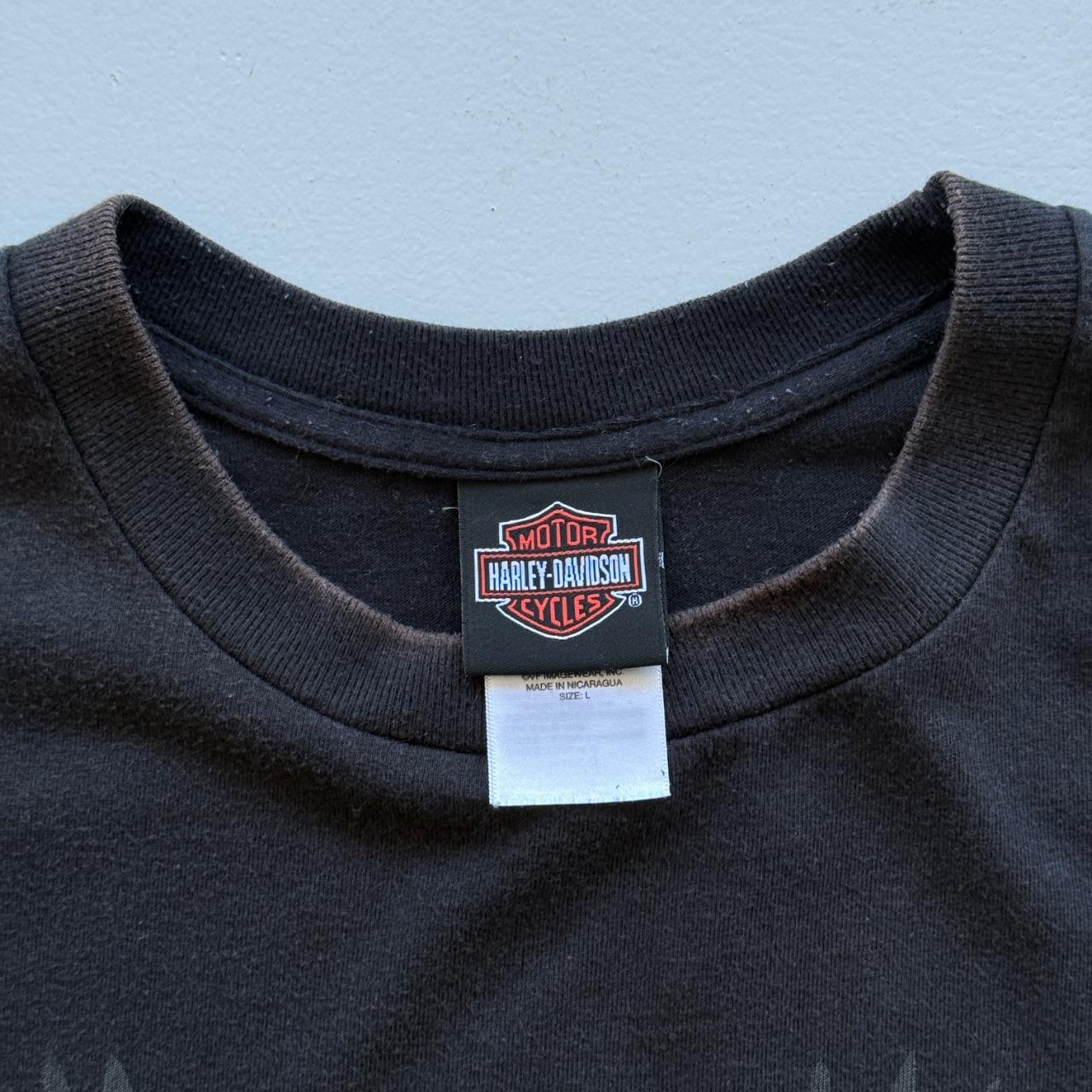 Black Harley Davidson 90s Vintage Graphic T-shirt - Large