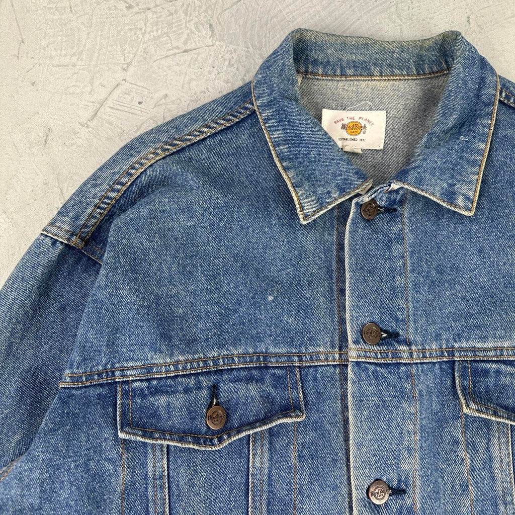 Vintage Hard Rock Denim Jacket - Large