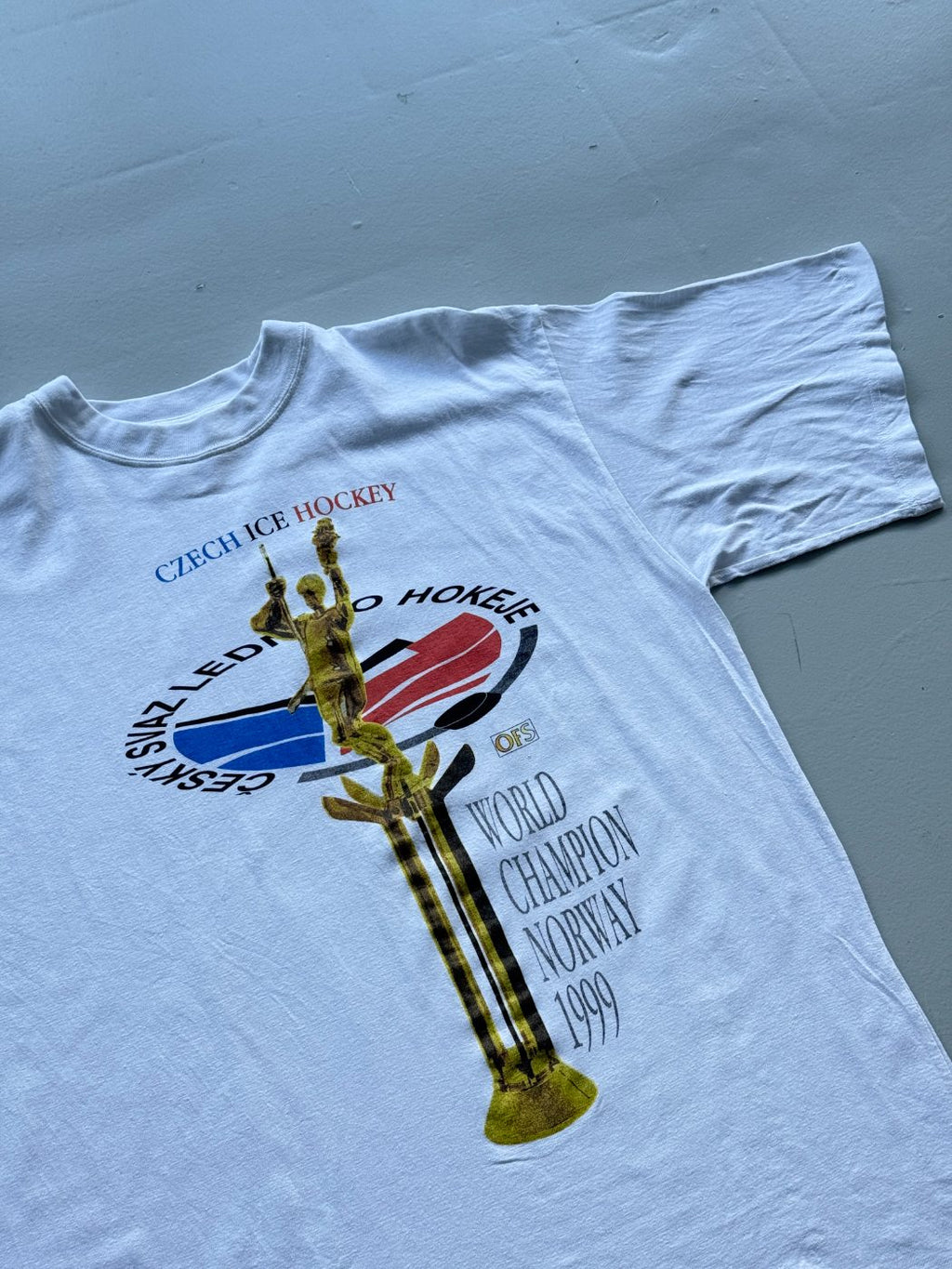 Czech Ice Hockey World Champion Norway 1999 Vintage T-Shirt - Large