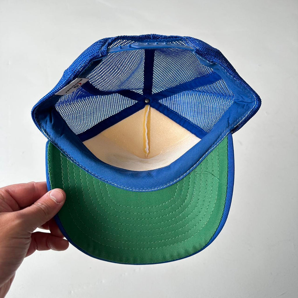 Blue / White Aquaglass Mesh and Foam Trucker SnapBack Cap