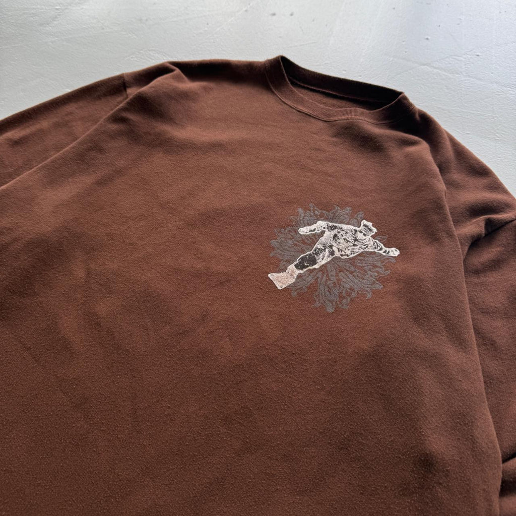 Brown Snowboard 00’s Y2K Vintage Graphic Sweatshirt - XL