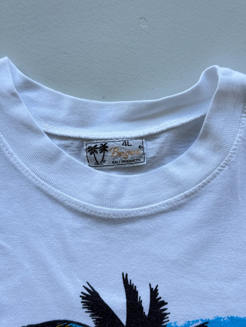 Bagus Bali Strait Tourist Graphic 90's Vintage Single Stitch T-Shirt - Medium