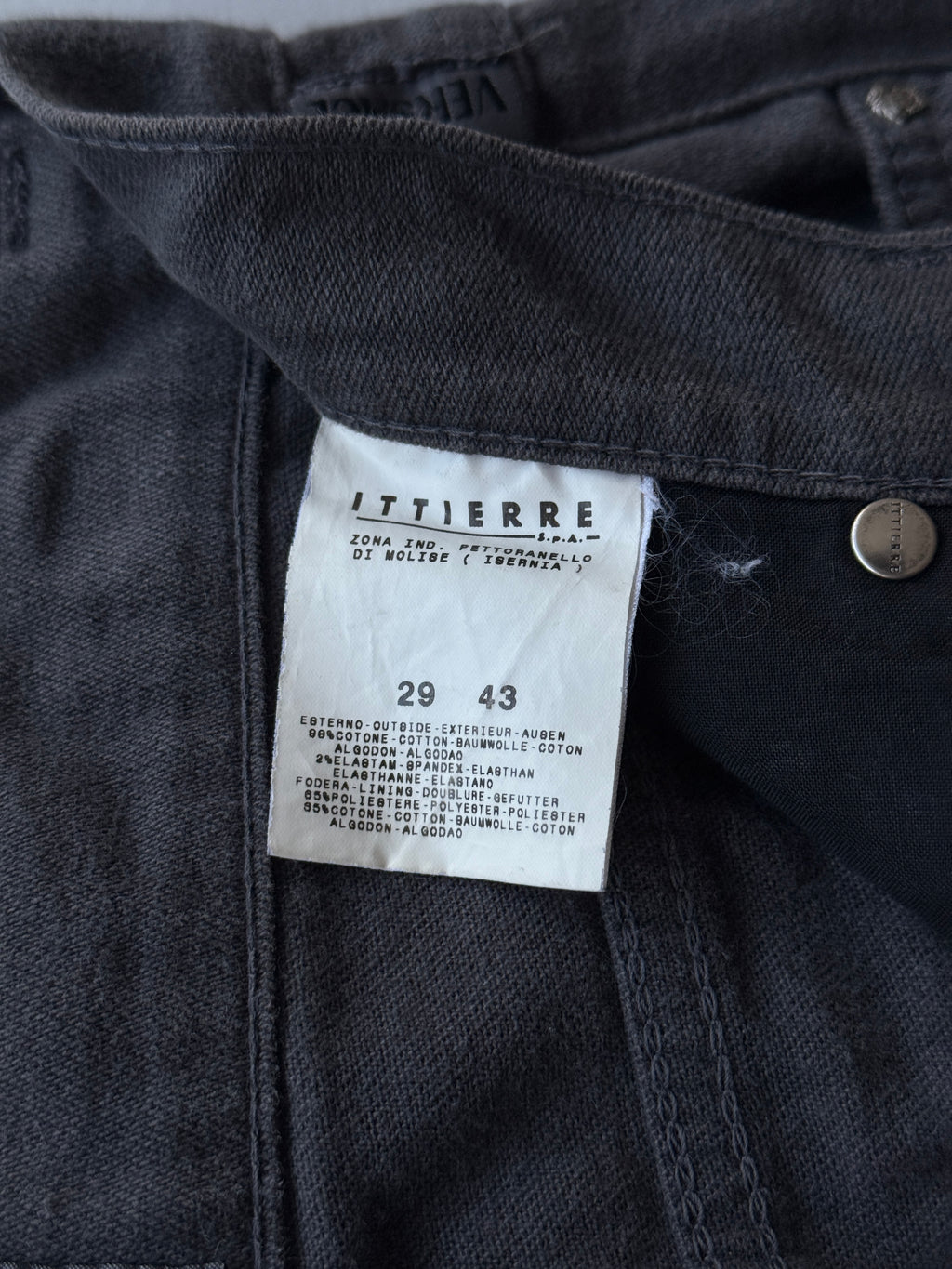 Grey Versace 90's Straight Leg Vintage Jeans - 28” x 32”