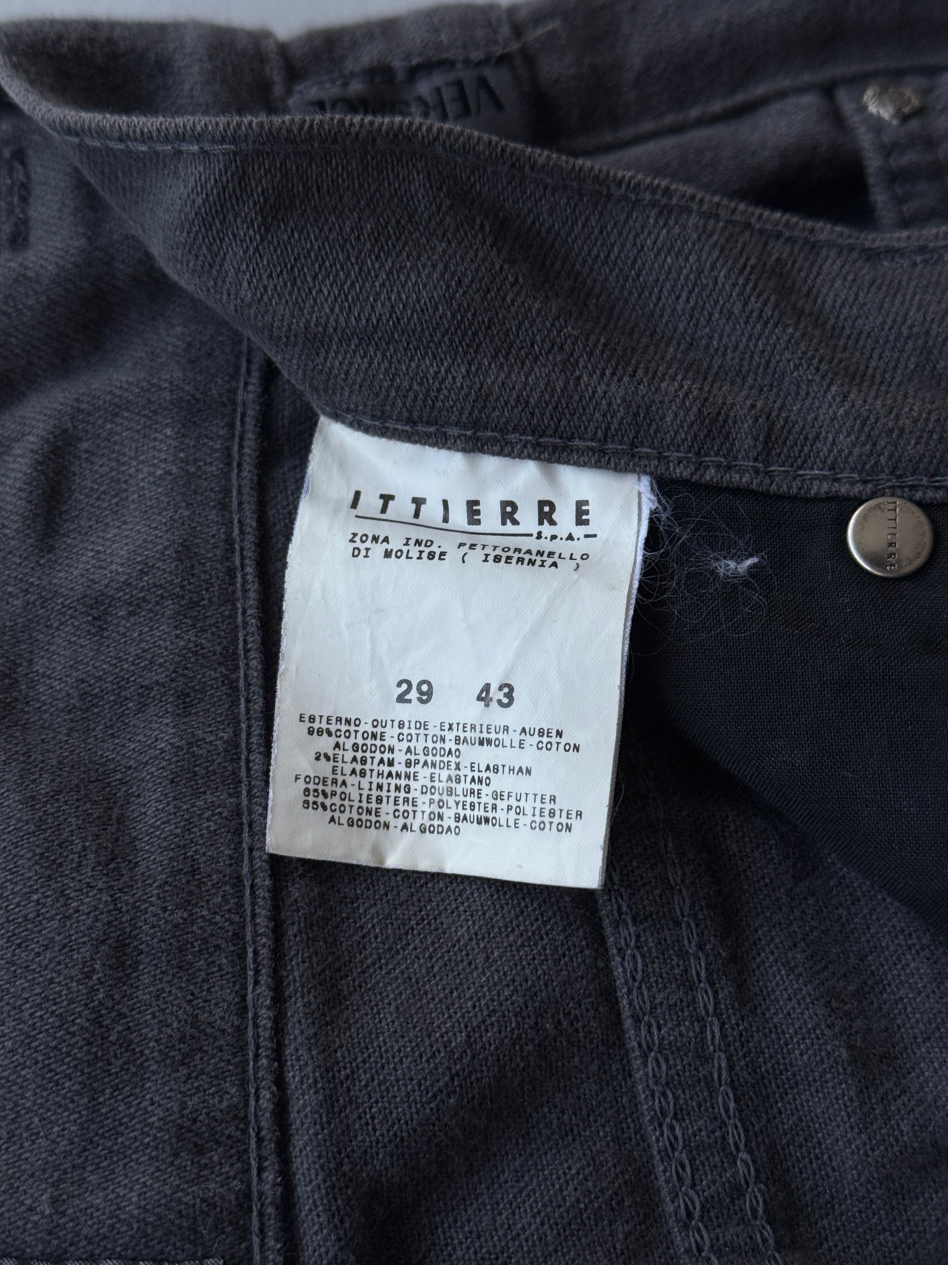 Grey Versace 90's Straight Leg Vintage Jeans - 28” x 32”