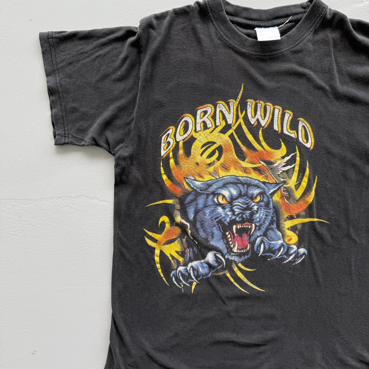 Black Born Wild Vintage 90s T-shirt - Small
