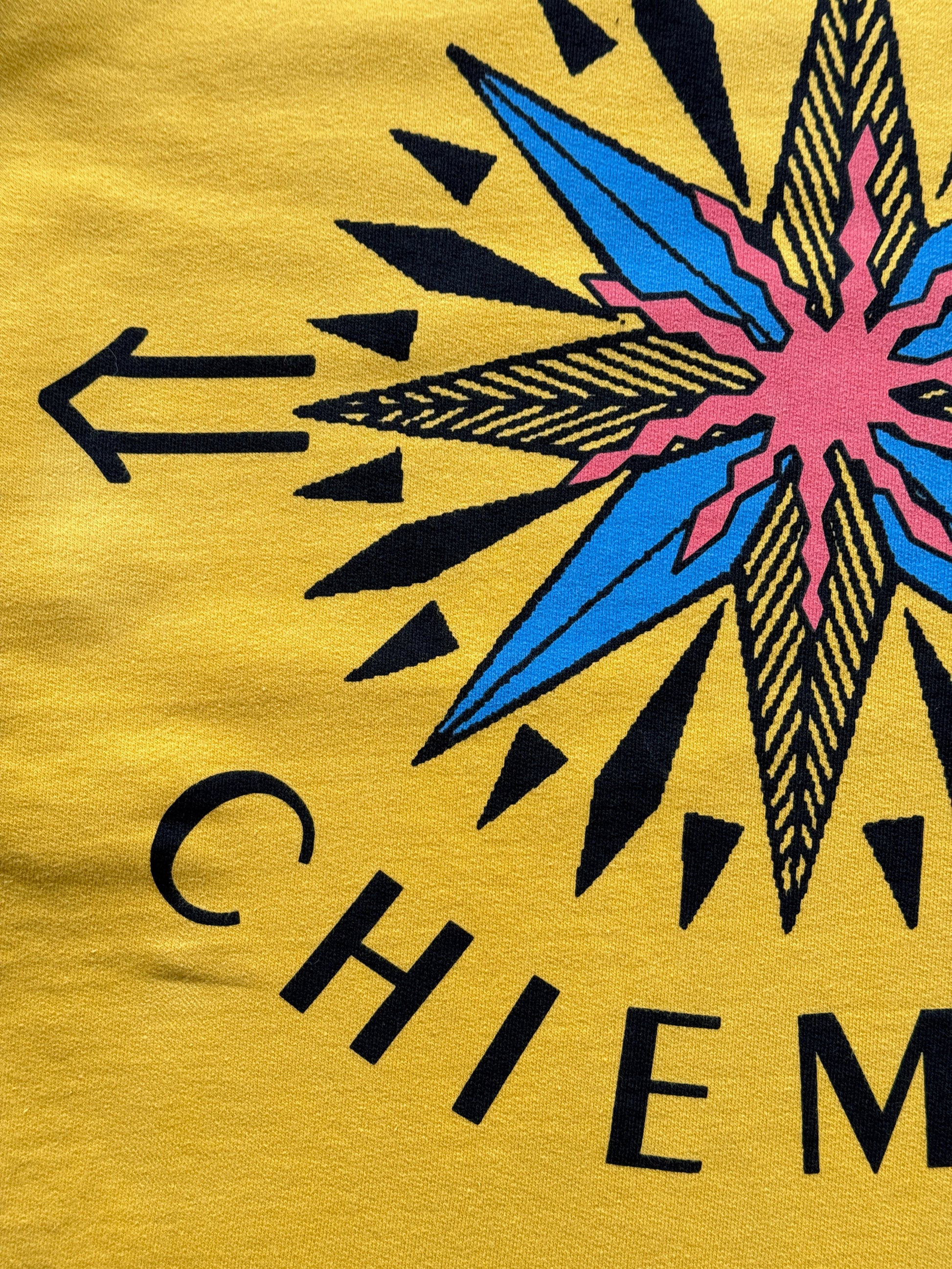 Yellow Chiemsee Surf 90's Vintage Surfer Graphic Sweatshirt Jumper - Large