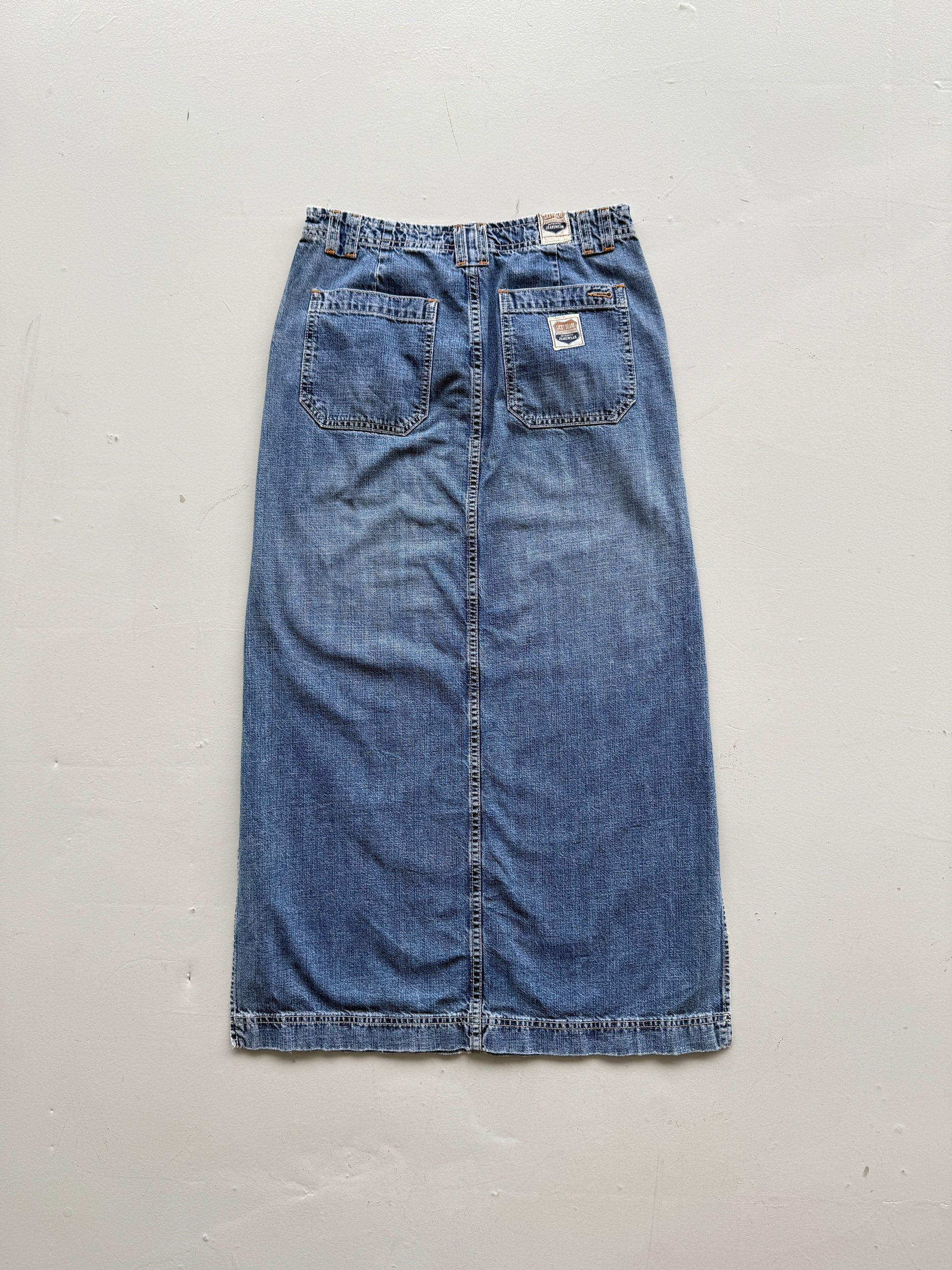 Blue Lucky Brand 00's Vintage Y2K Denim Maxi Skirt - Size 6-8